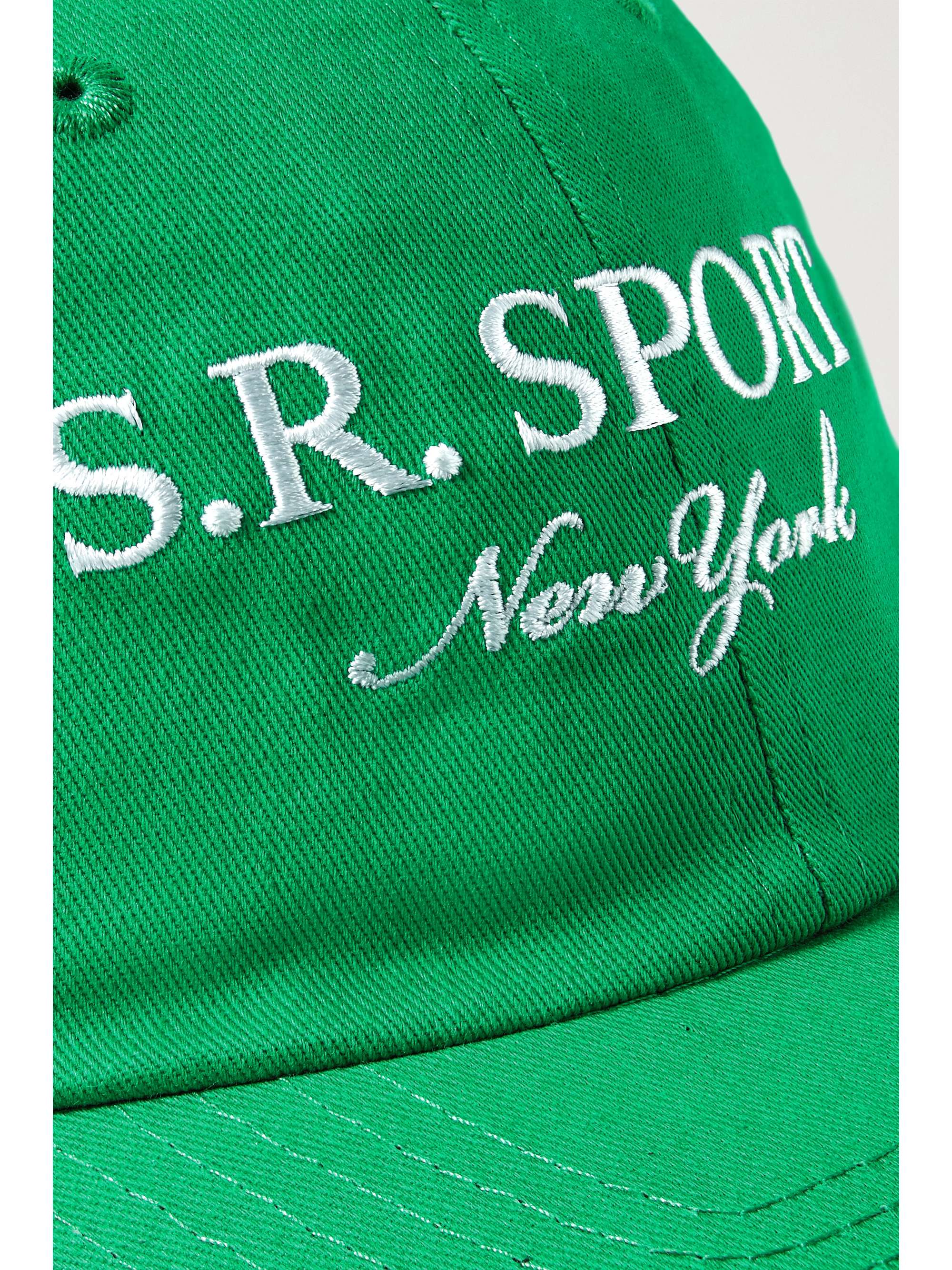 Green Wimbledon embroidered cottontwill baseball cap SPORTY & RICH