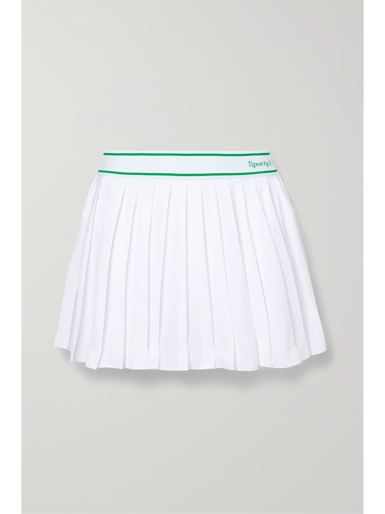 Logo-print Flared Stretch-jersey Tennis Skirt