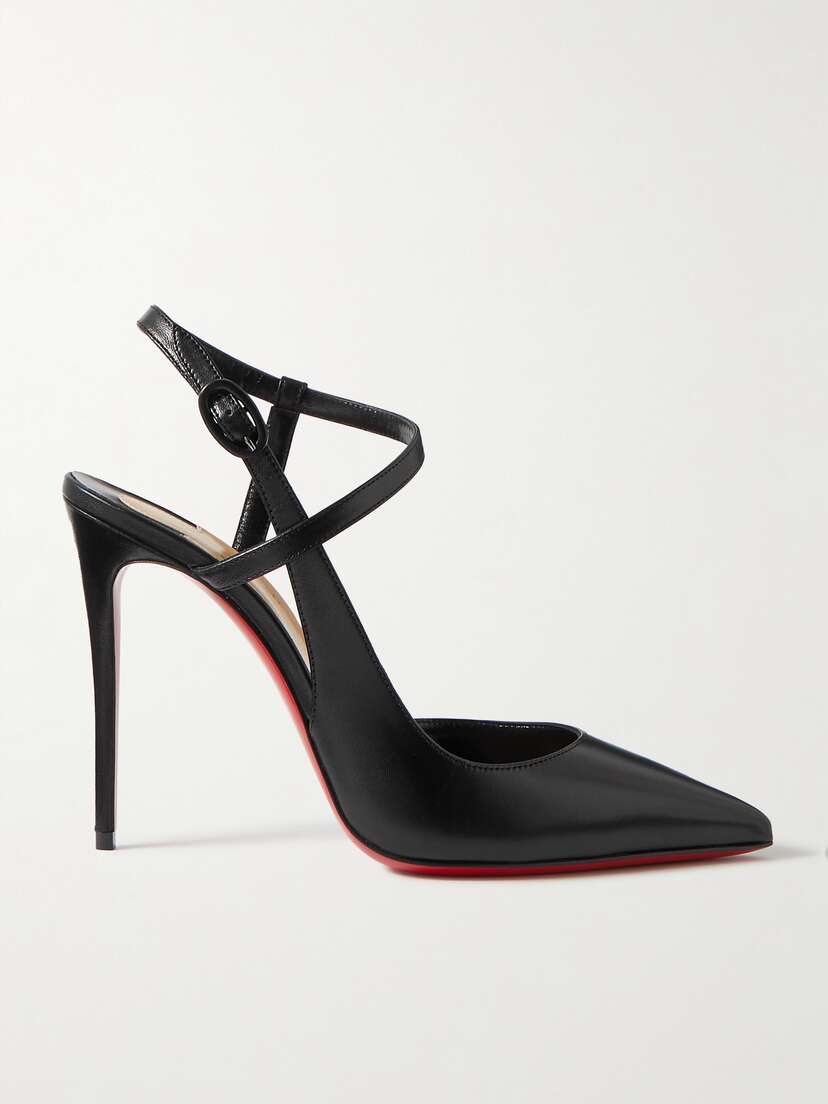 Christian Louboutin Jenlove 100 Leather Slingback Pumps