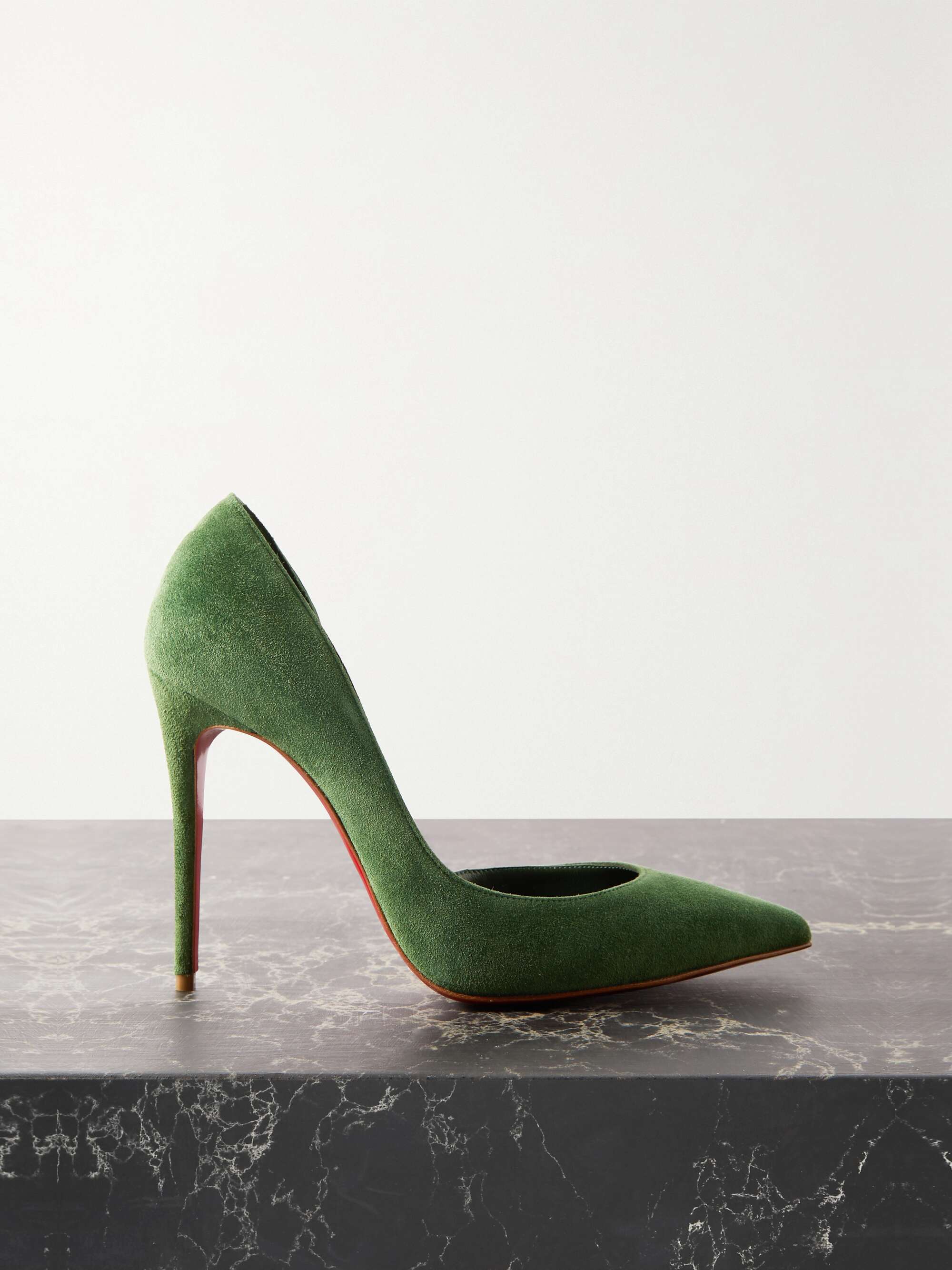 Iriza 100 suede point-toe pumps