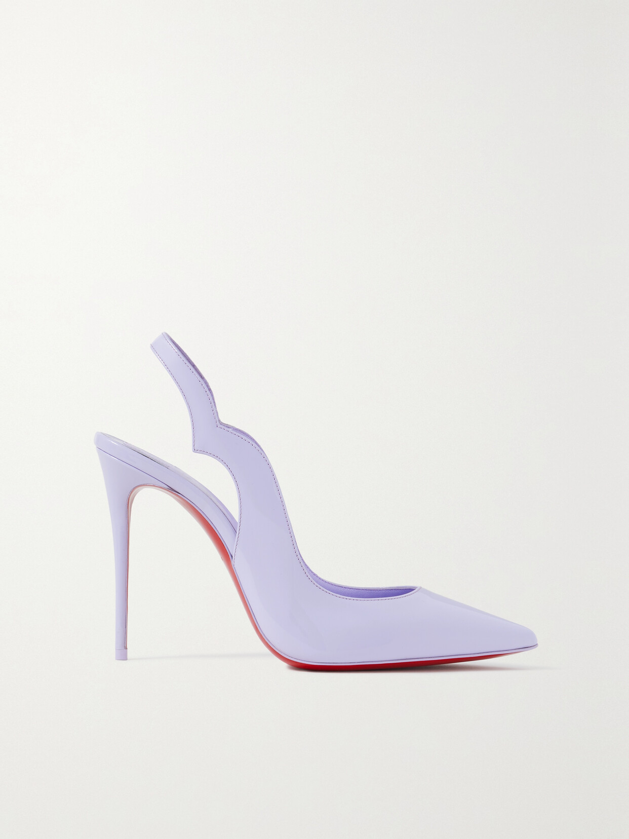 CHRISTIAN LOUBOUTIN HOT CHICK SLING PATENT-LEATHER SLINGBACK PUMPS