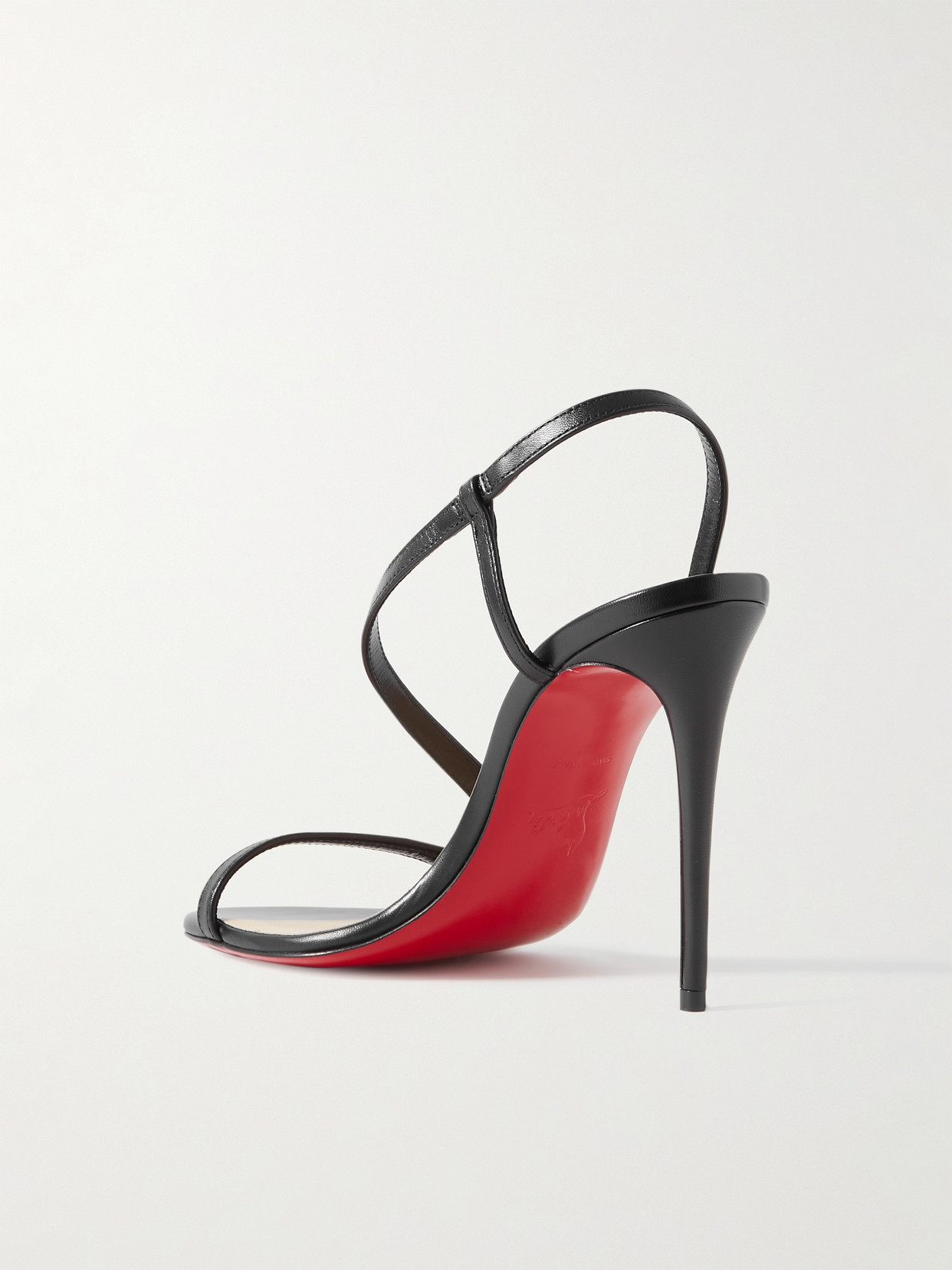 CHRISTIAN LOUBOUTIN ROSALIE 100 LEATHER SANDALS