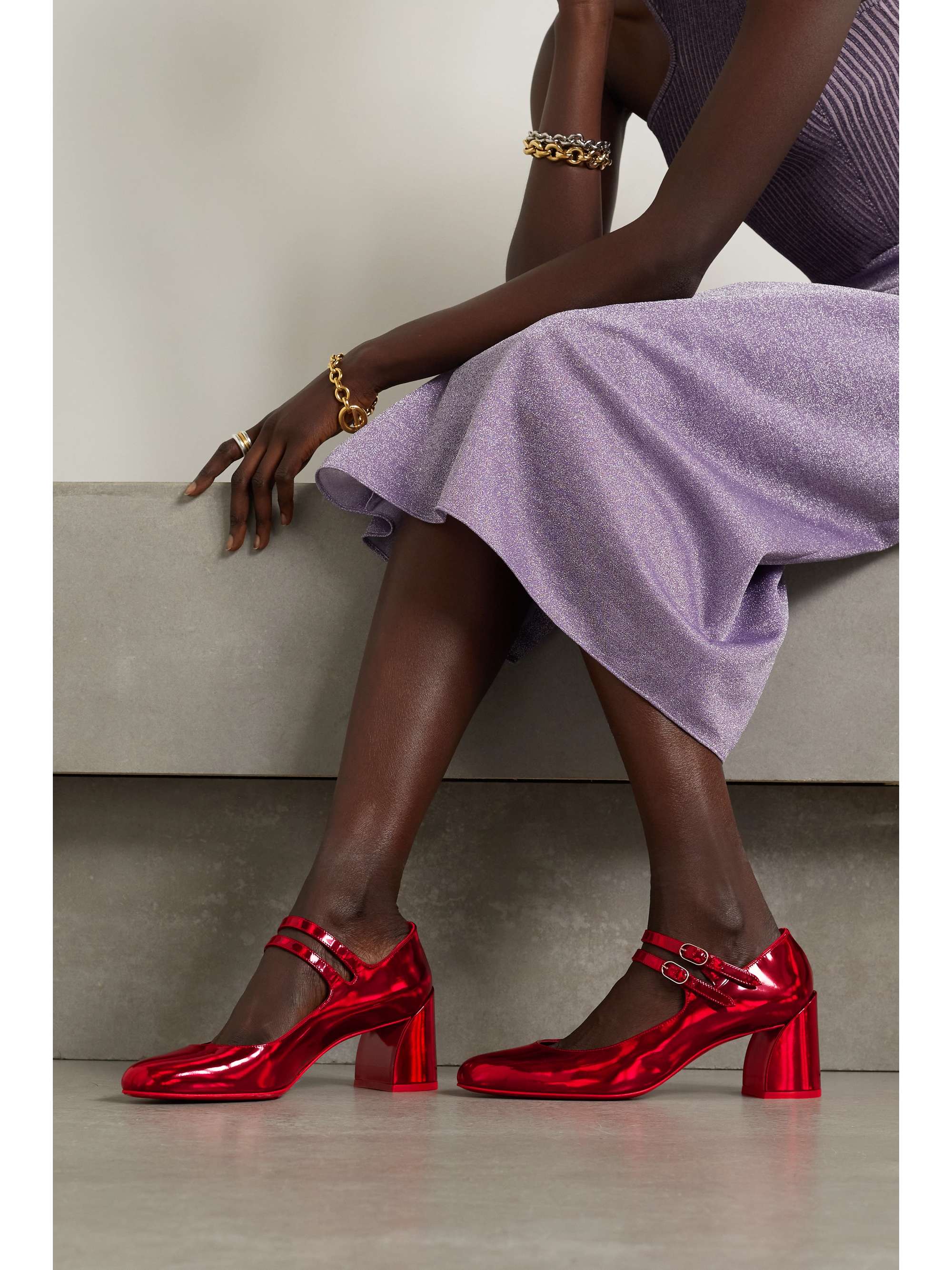 christian louboutin miss jane patent red sole pumps