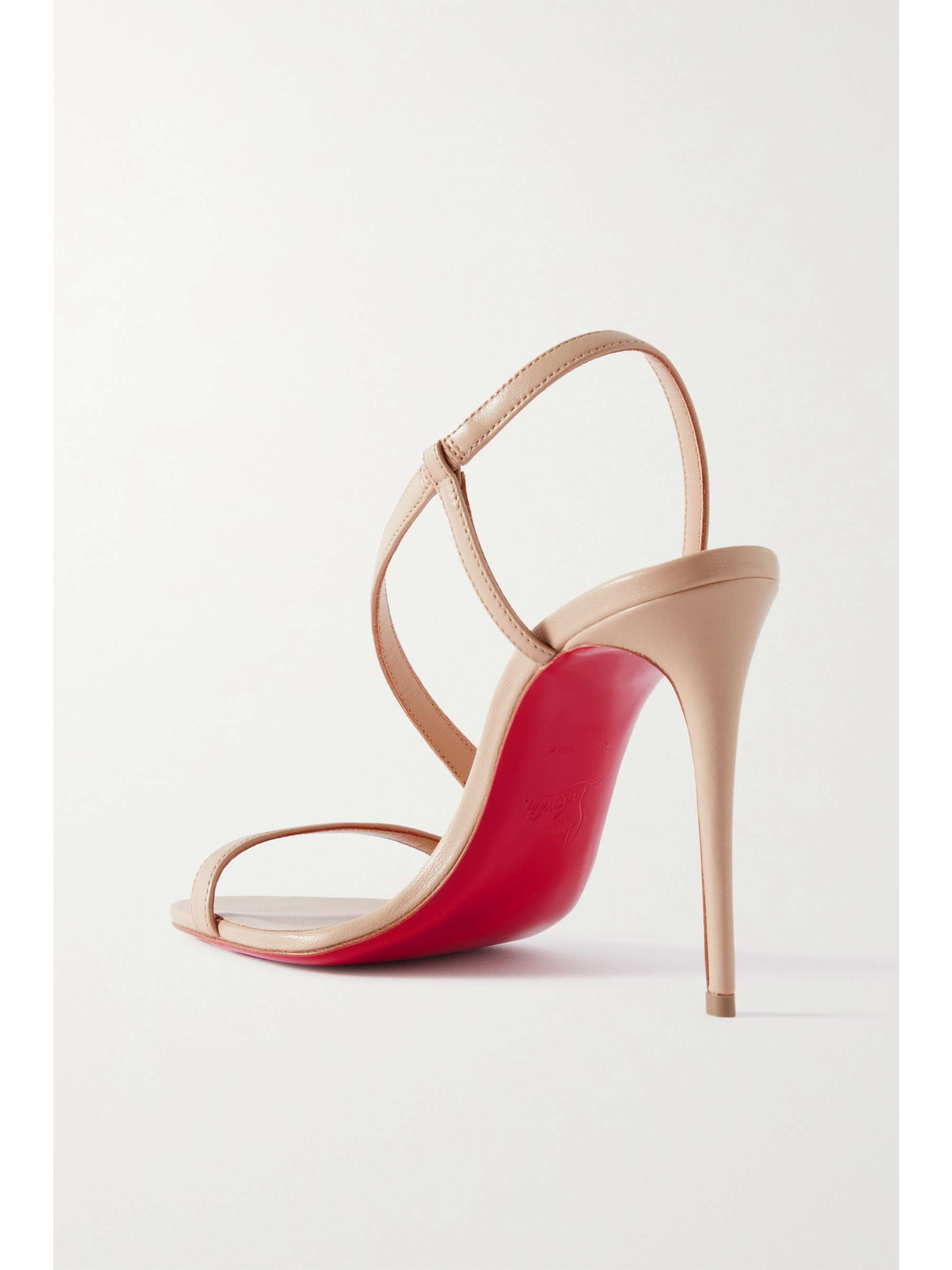 CHRISTIAN LOUBOUTIN Rosalie 100 PVC-trimmed leather sandals