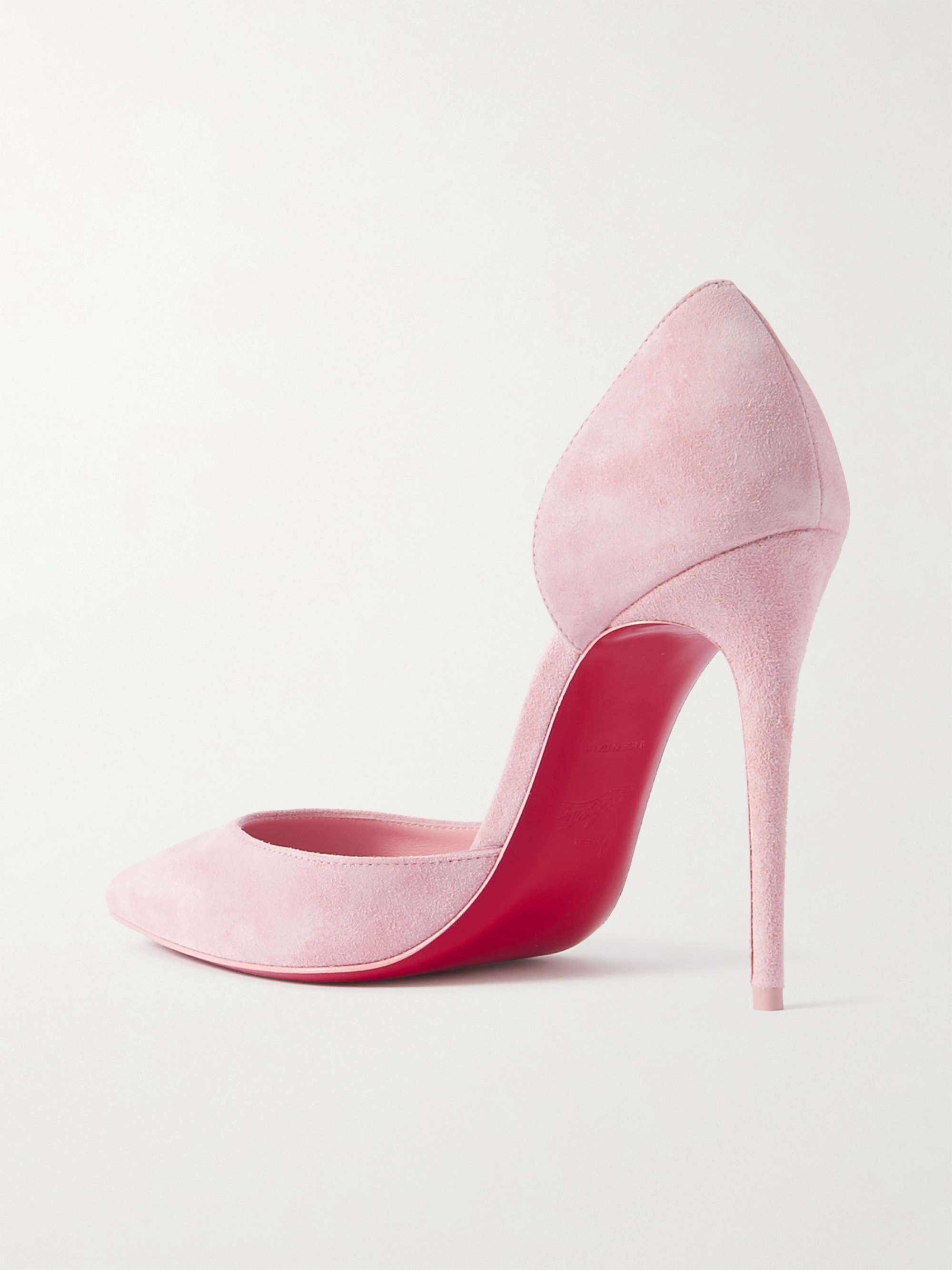 CHRISTIAN LOUBOUTIN Iriza 100 suede point-toe pumps