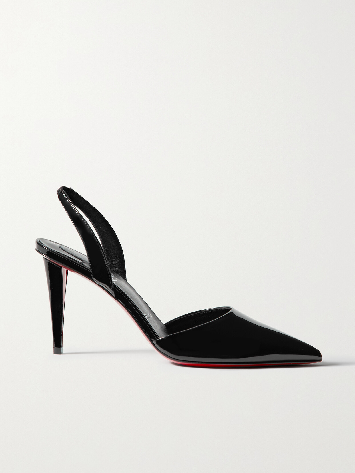 Christian Louboutin Astrid 85 Patent-leather Slingback Pumps - Black