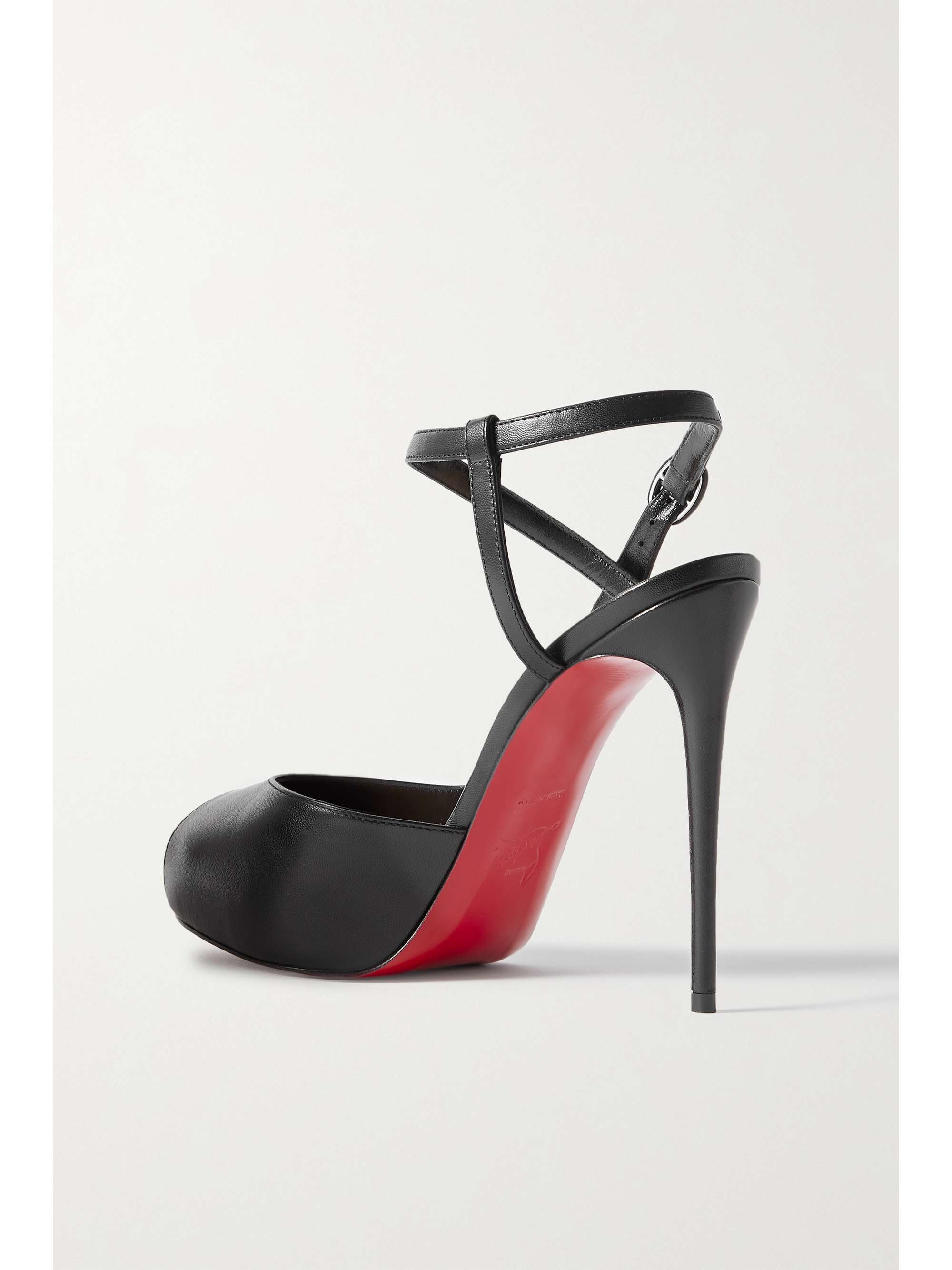 CHRISTIAN LOUBOUTIN حذاء بامب Jenlove Alta من الجلد مع كعب بارتفاع 120 مم