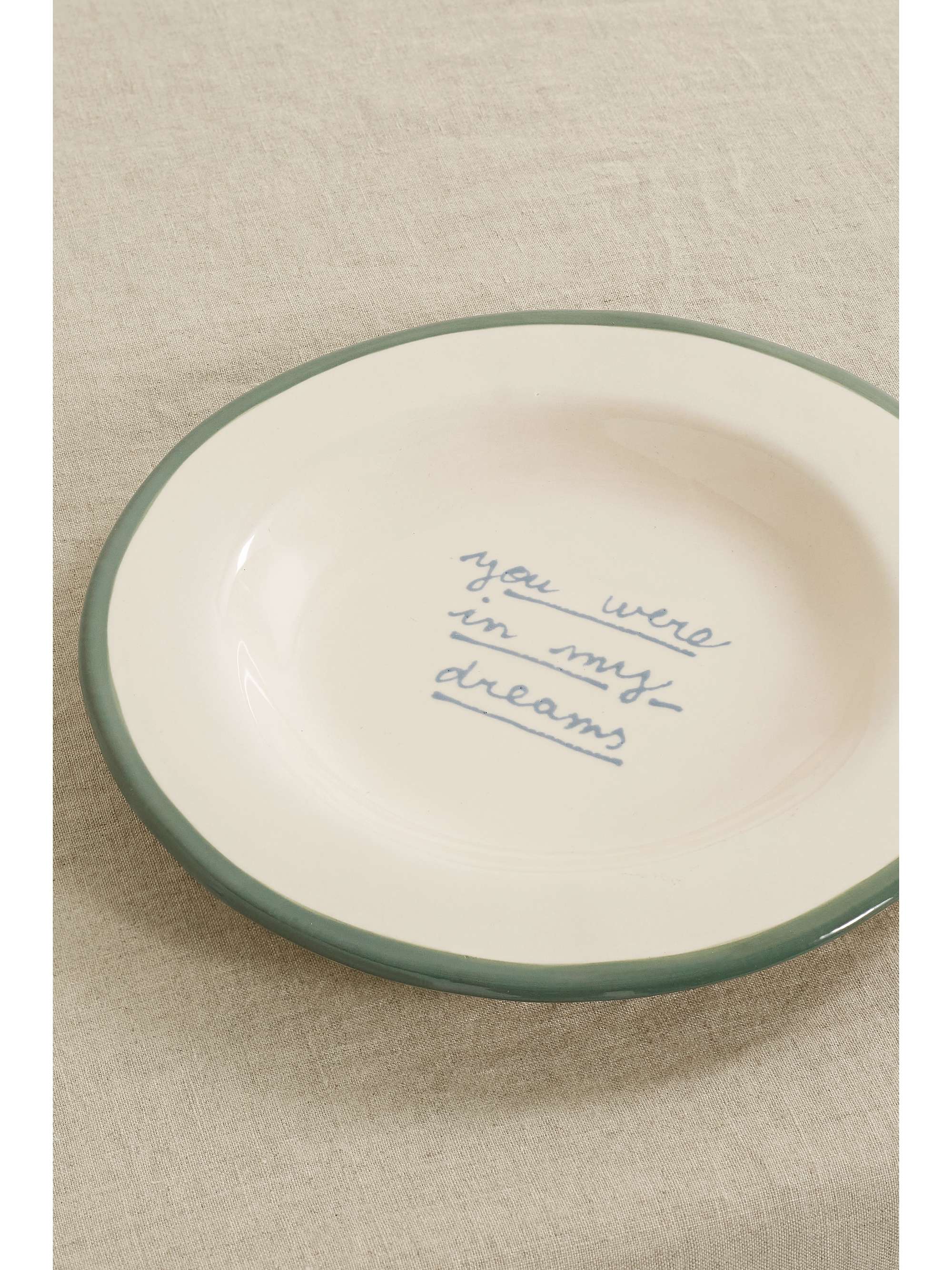 LAETITIA ROUGET I Can't Take My Eyes Off You 20cm ceramic dessert plate