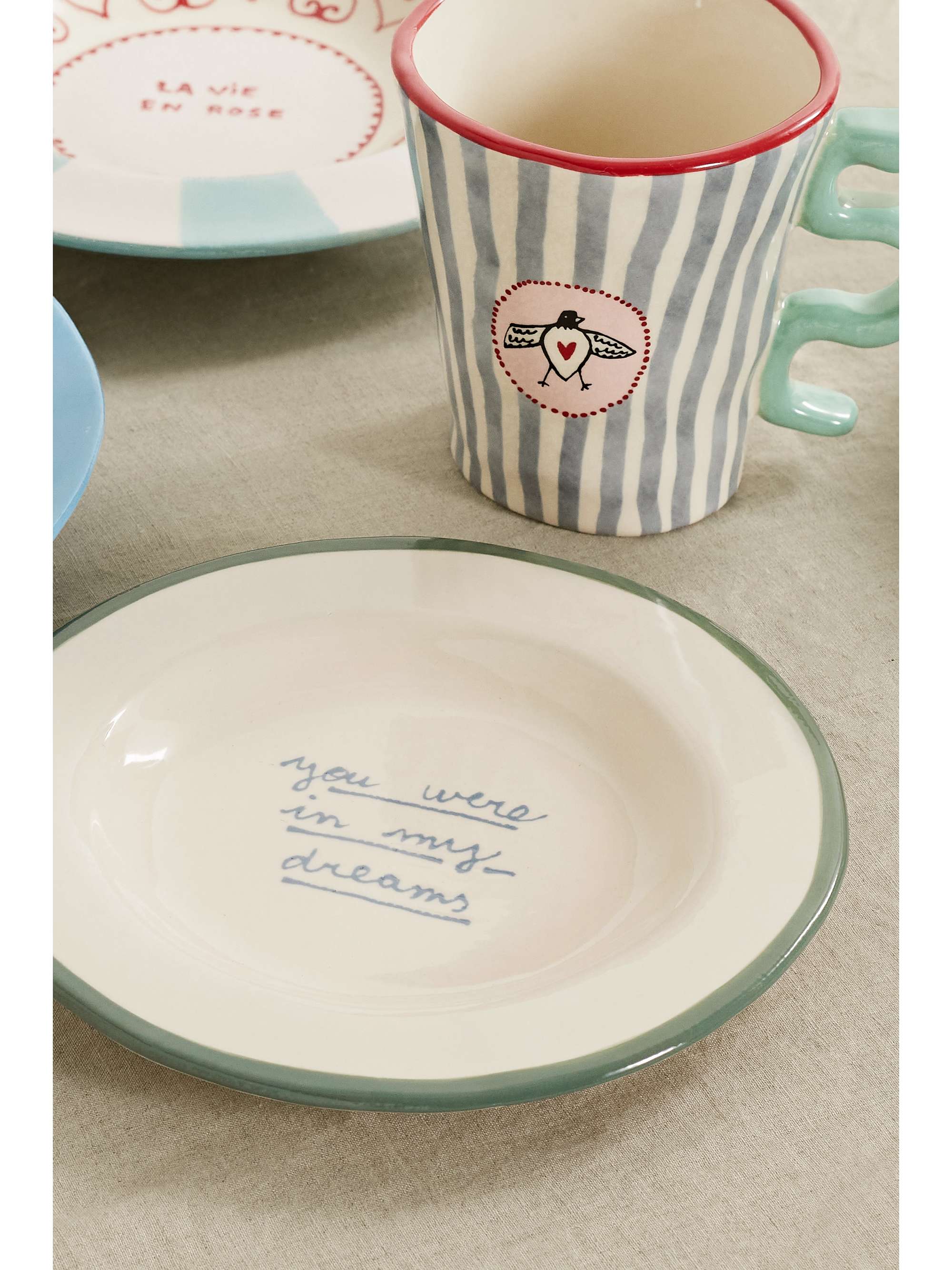 LAETITIA ROUGET I Can't Take My Eyes Off You 20cm ceramic dessert plate