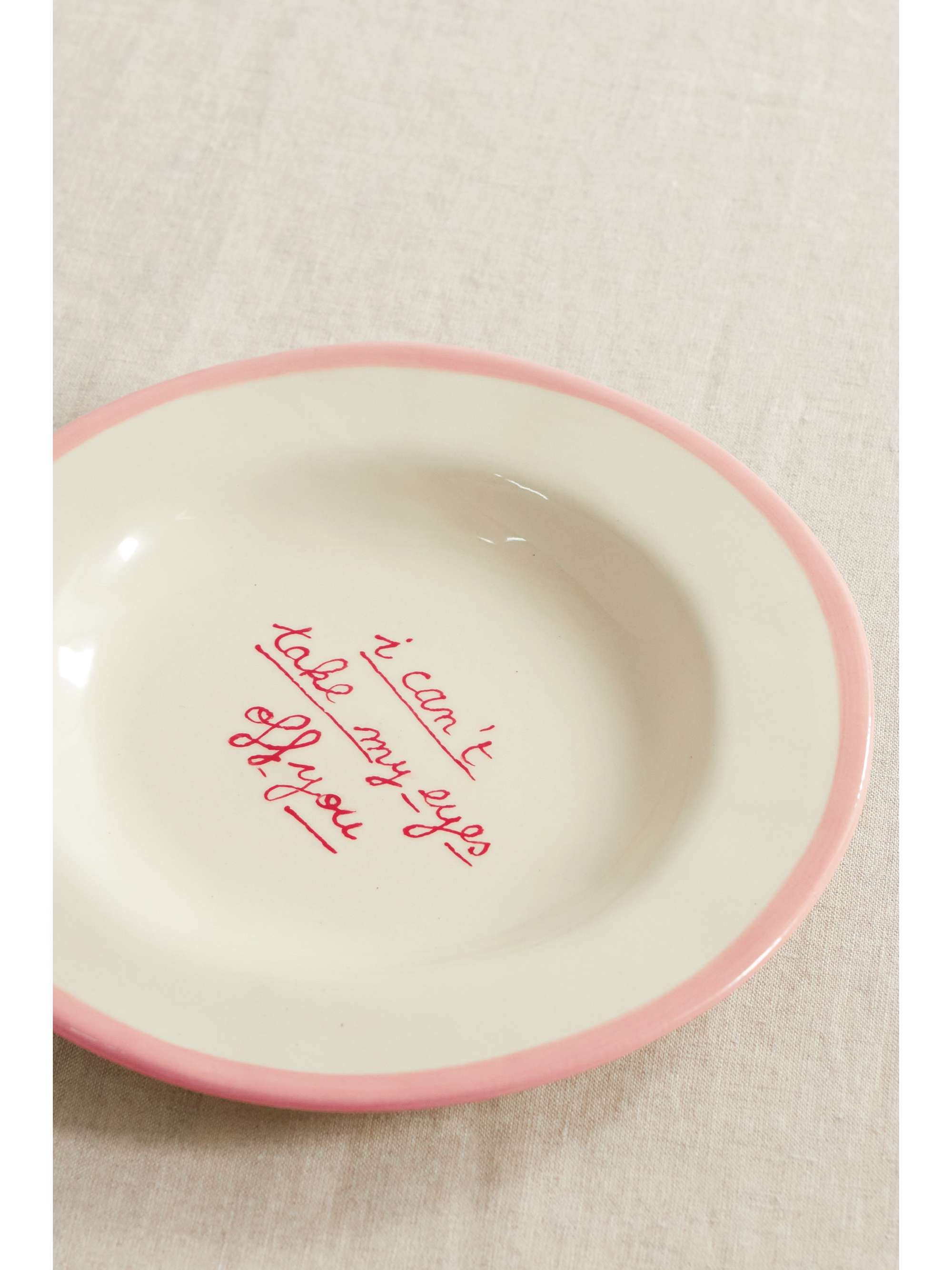 LAETITIA ROUGET I Can't Take My Eyes Off You 20cm ceramic dessert plate