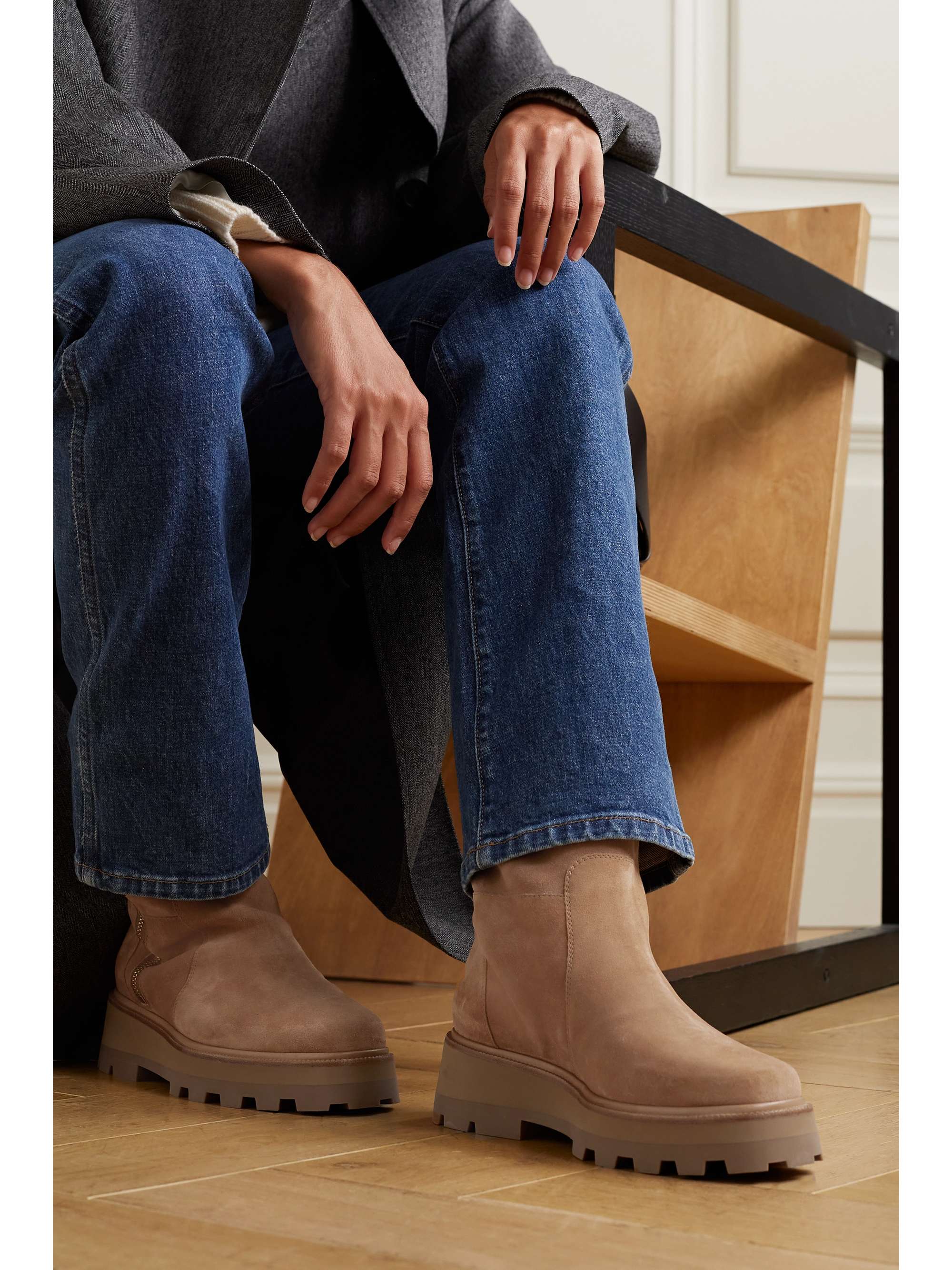 JIMMY CHOO Bayu suede ankle boots