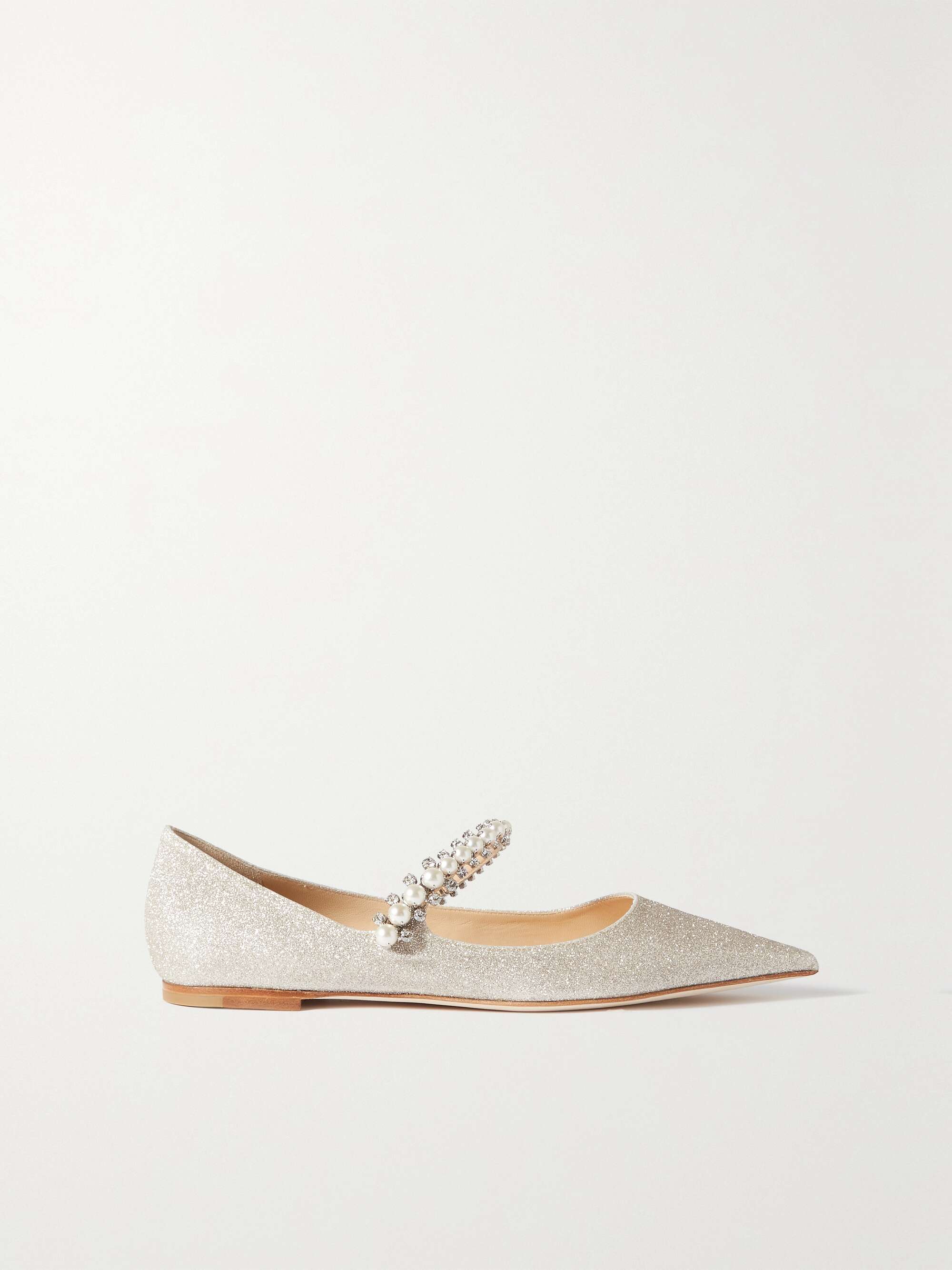 Shop Jimmy Choo Ade Suede Embellished Ballerina Flats Saks Fifth Avenue ...