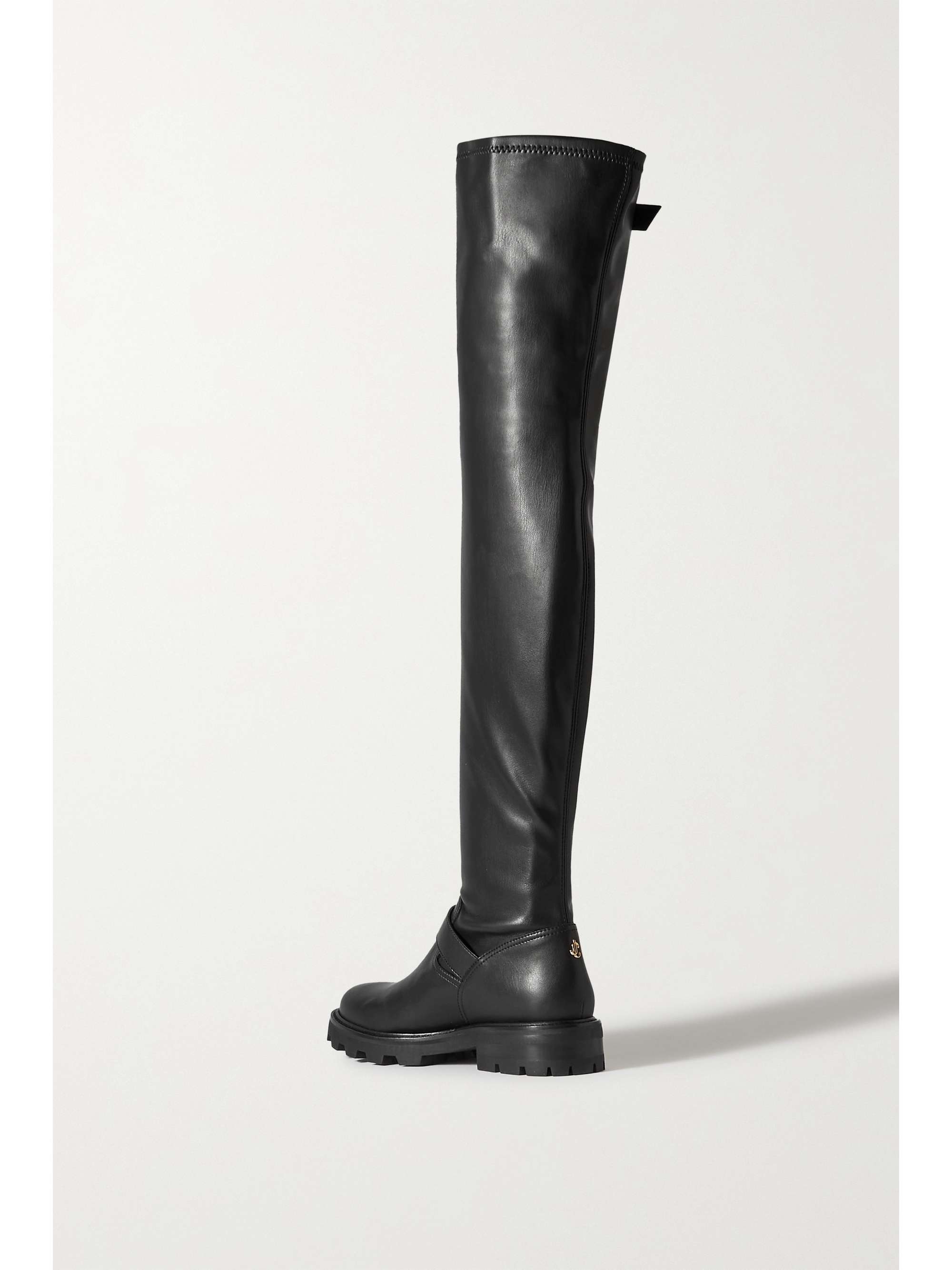 JIMMY CHOO Biker II buckled leather over-the-knee boots