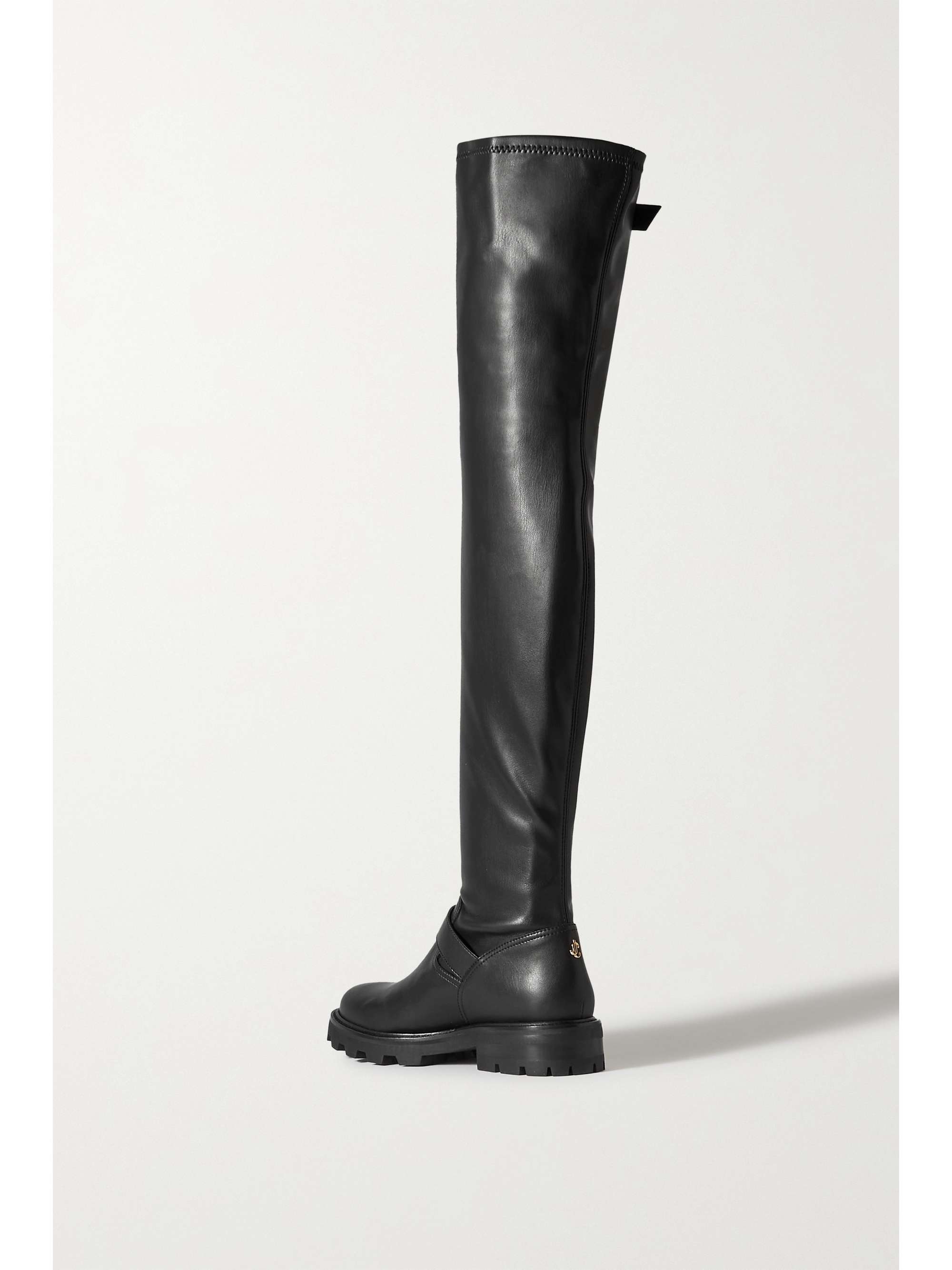 JIMMY CHOO Biker II buckled leather over-the-knee boots | NET-A-PORTER