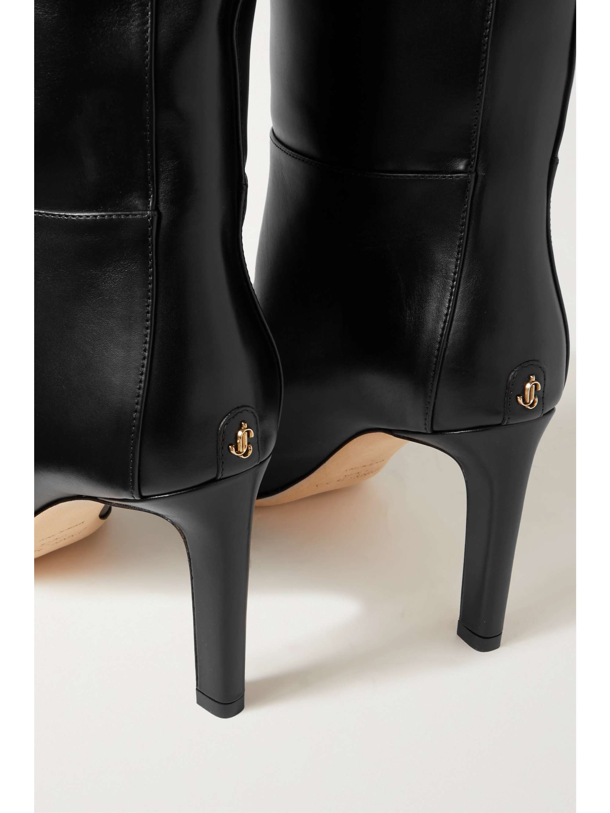 JIMMY CHOO Karter 85 leather knee boots | NET-A-PORTER