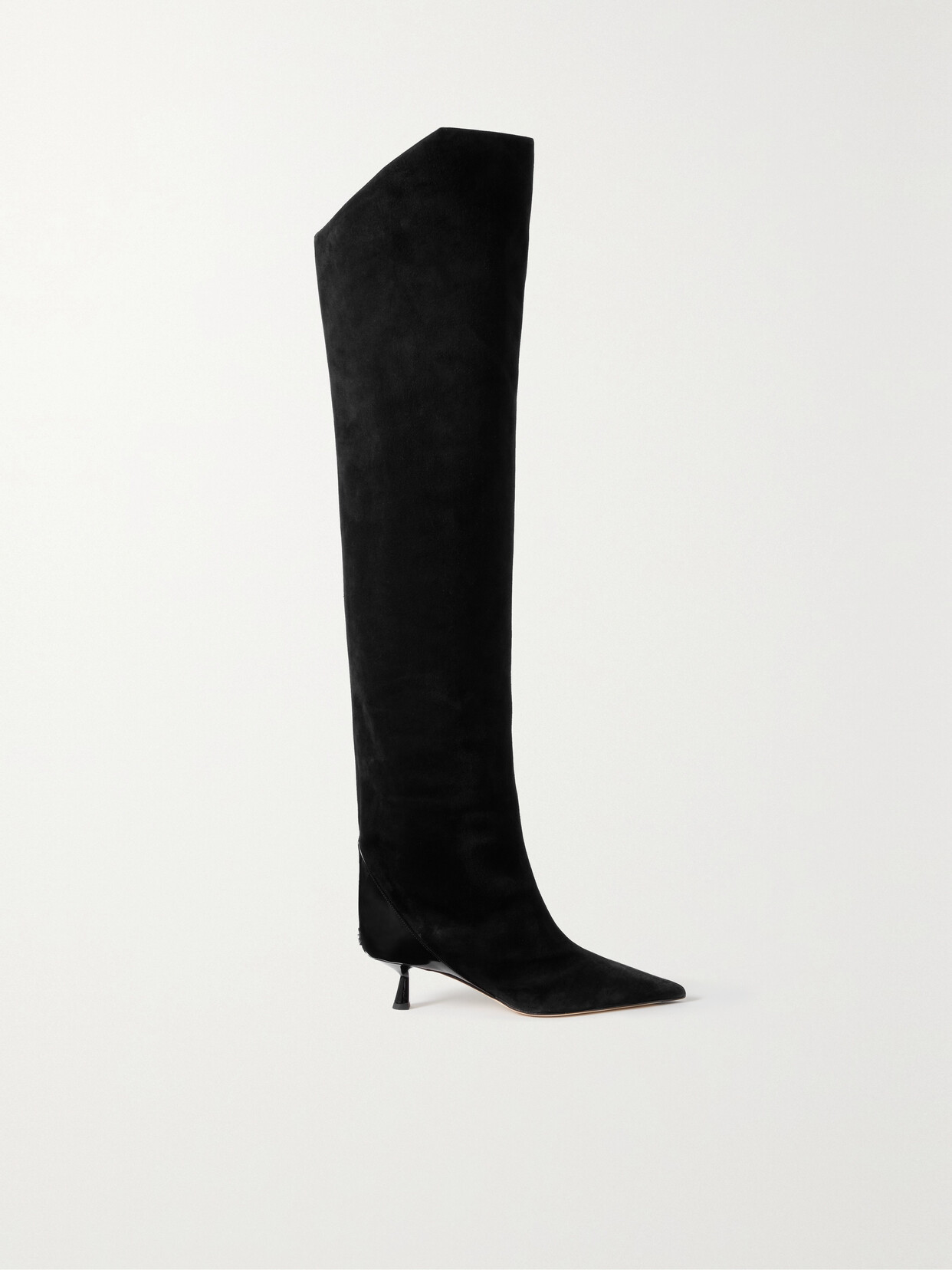 Jimmy Choo Leather Vari Over-the-knee Boots 45 In Black | ModeSens