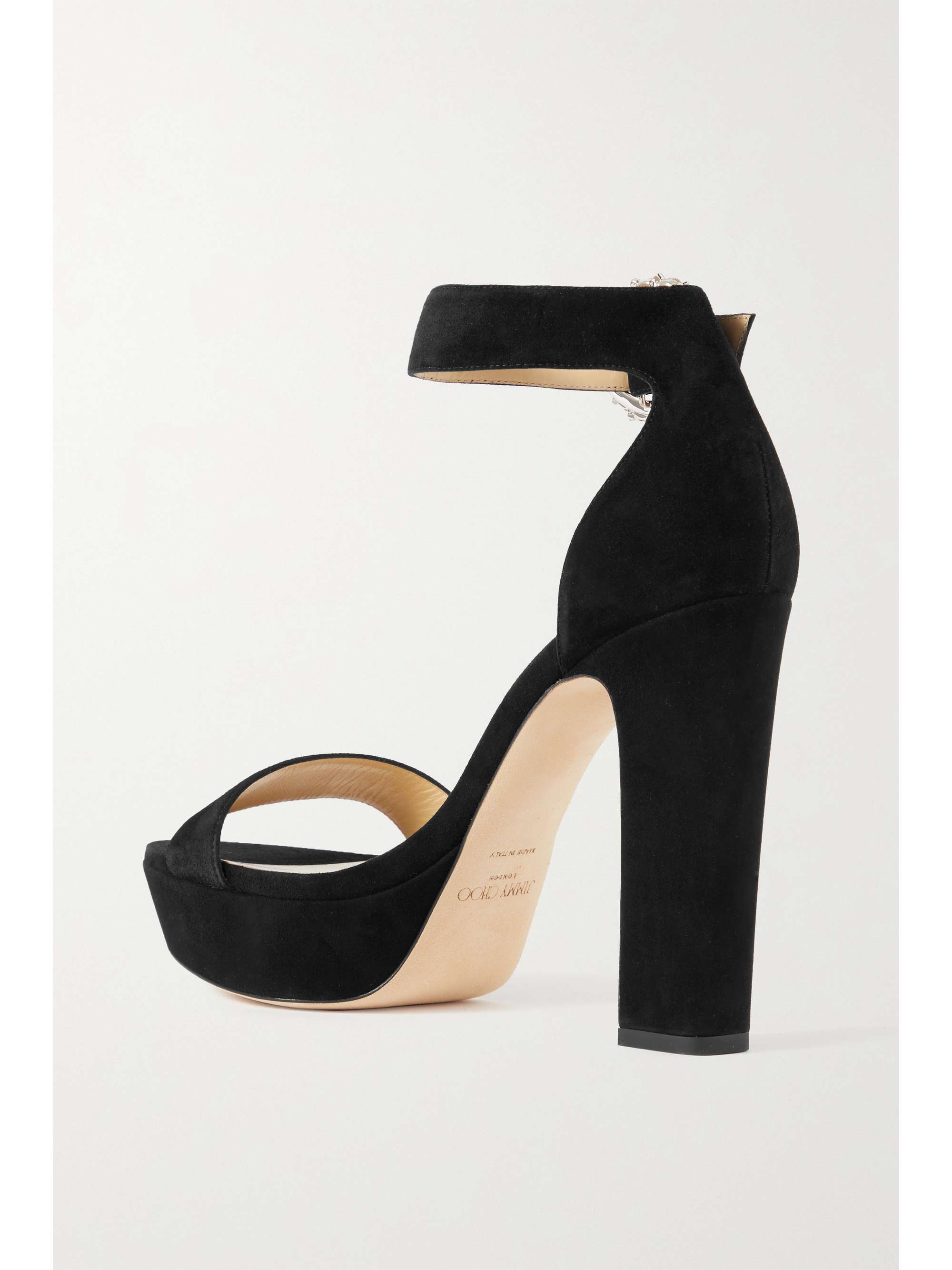 Mionne 120 embellished suede platform sandals Mionne 120 embellished suede platform sandals