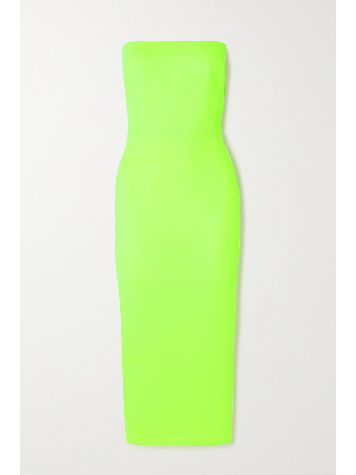 Alex Perry - Callan Strapless Crepe Midi Dress - Chartreuse 22 Awaiting product image