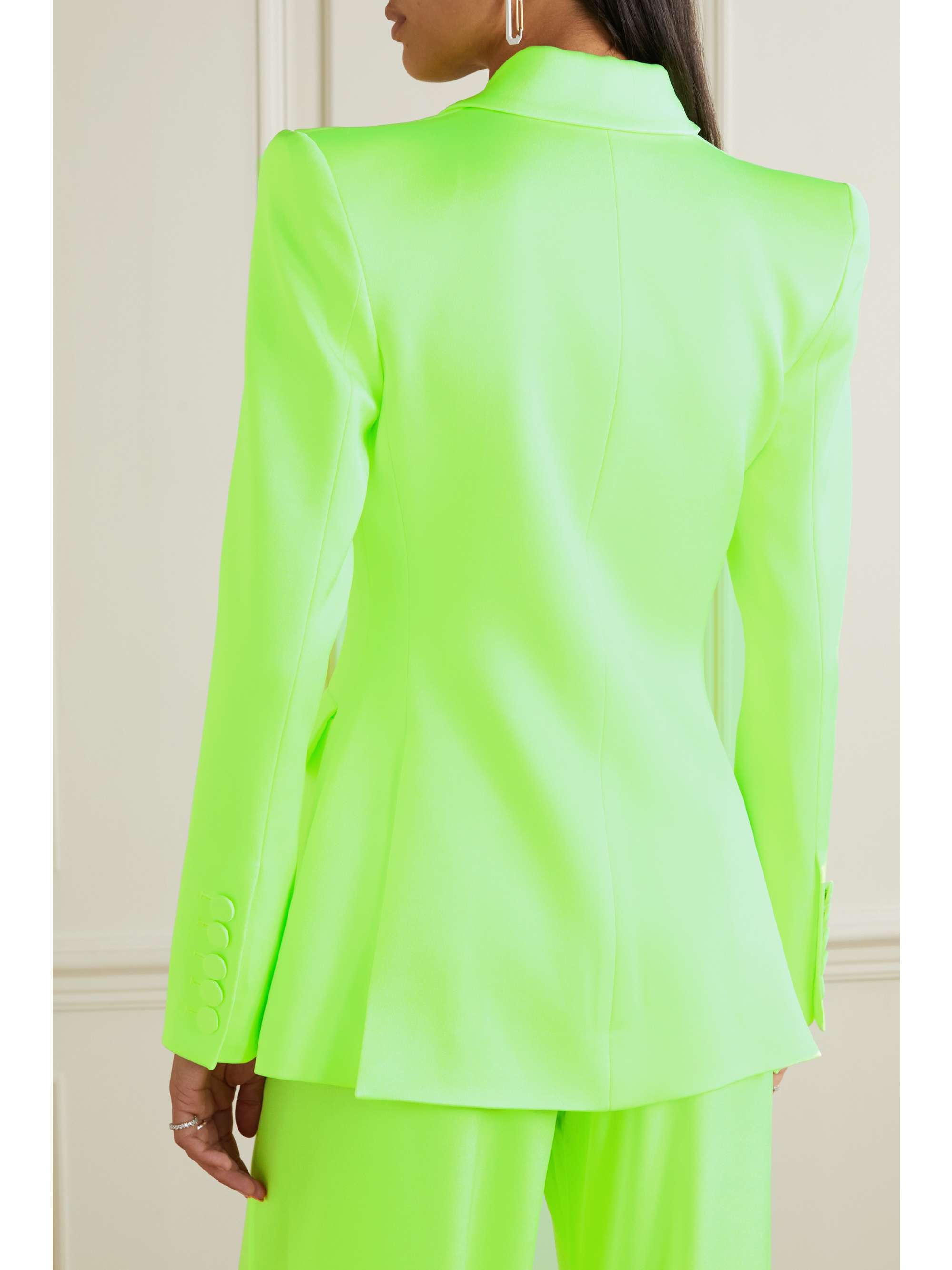 ALEX PERRY Manon satin-crepe blazer