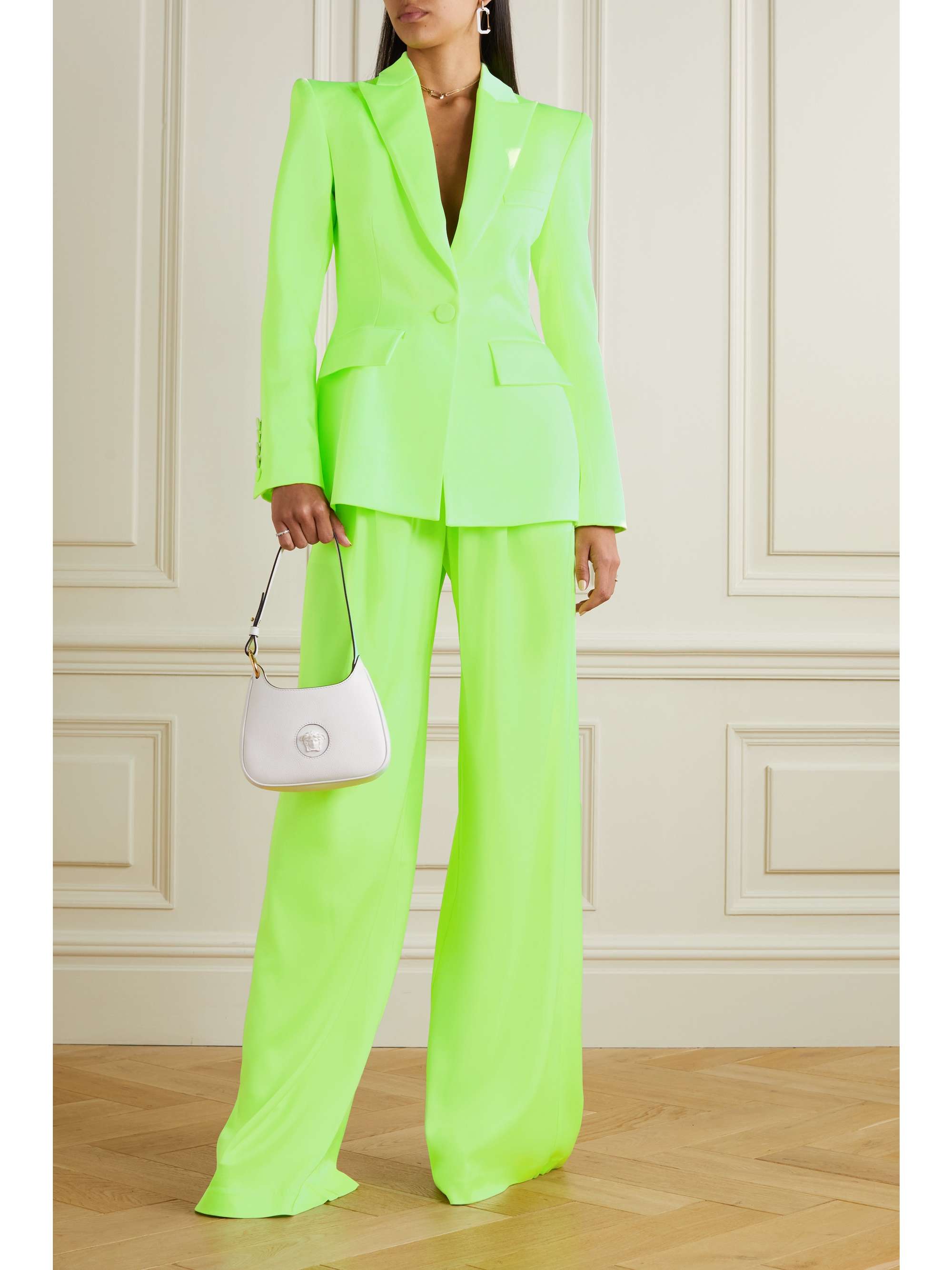 ALEX PERRY Manon satin-crepe blazer