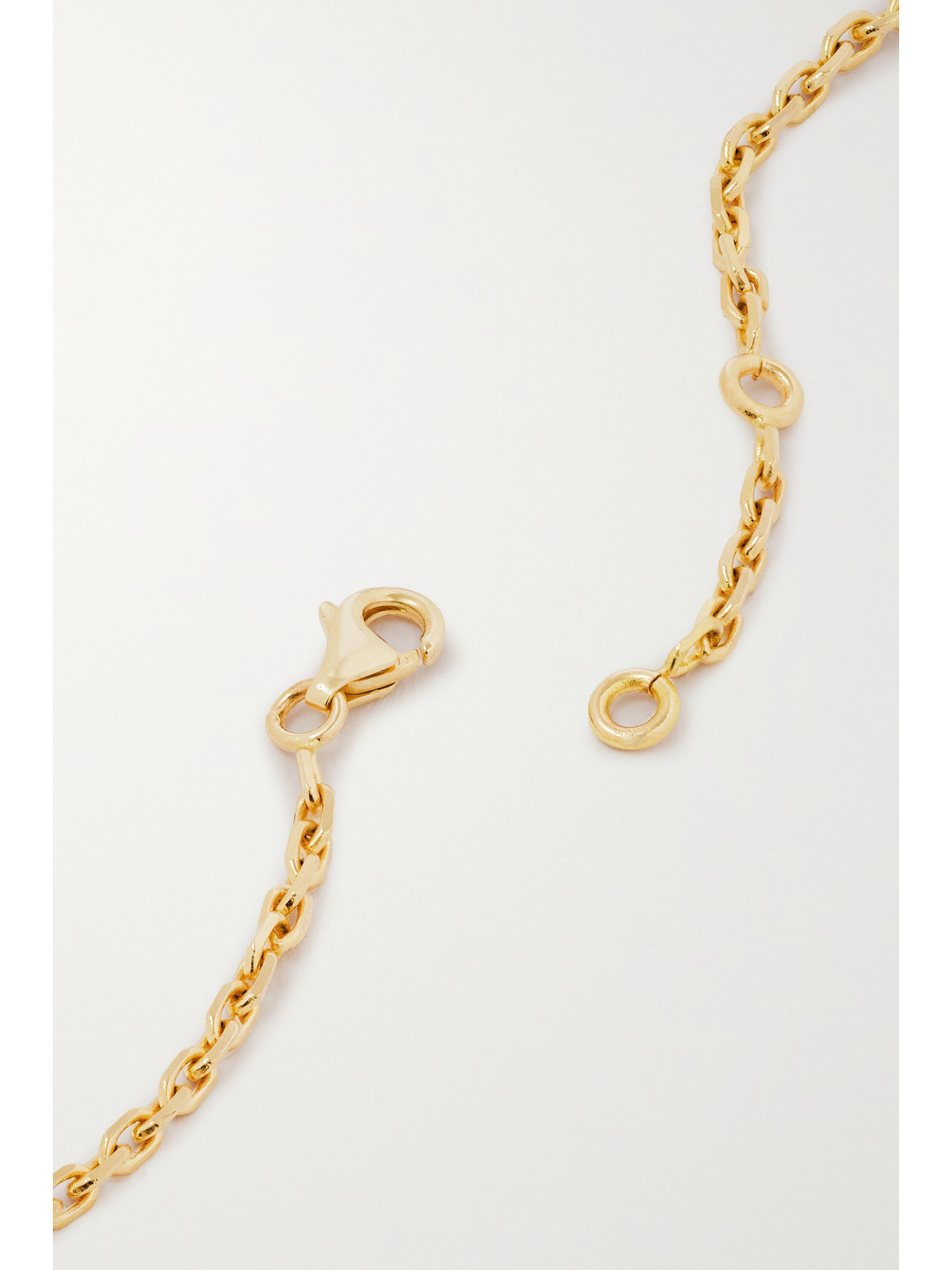 Viltier Magnetic Necklace In Semi Onyx, 18k Yellow Gold And Diamonds In Gold