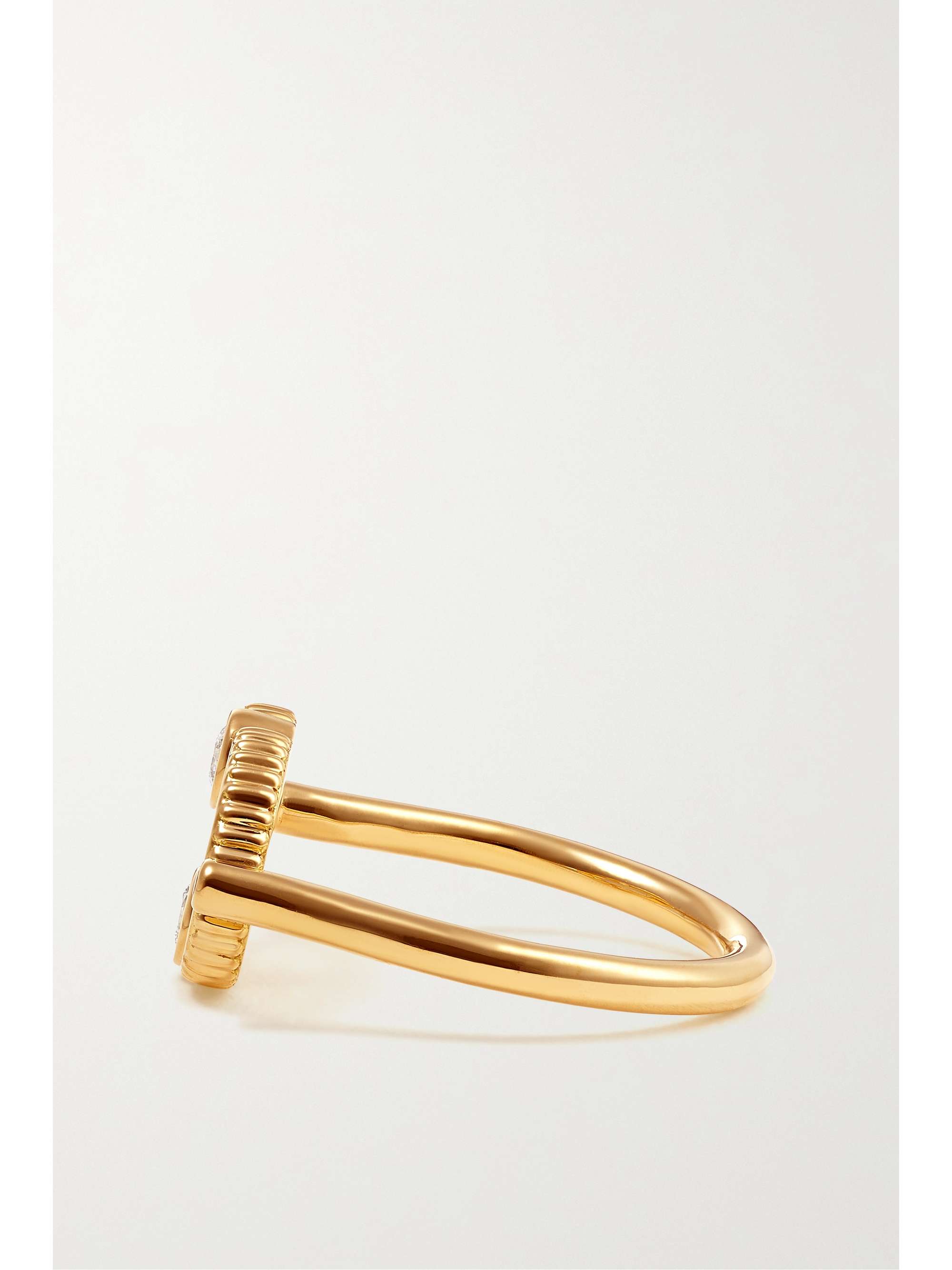 VILTIER Magnetic 18-karat gold, onyx and diamond ring