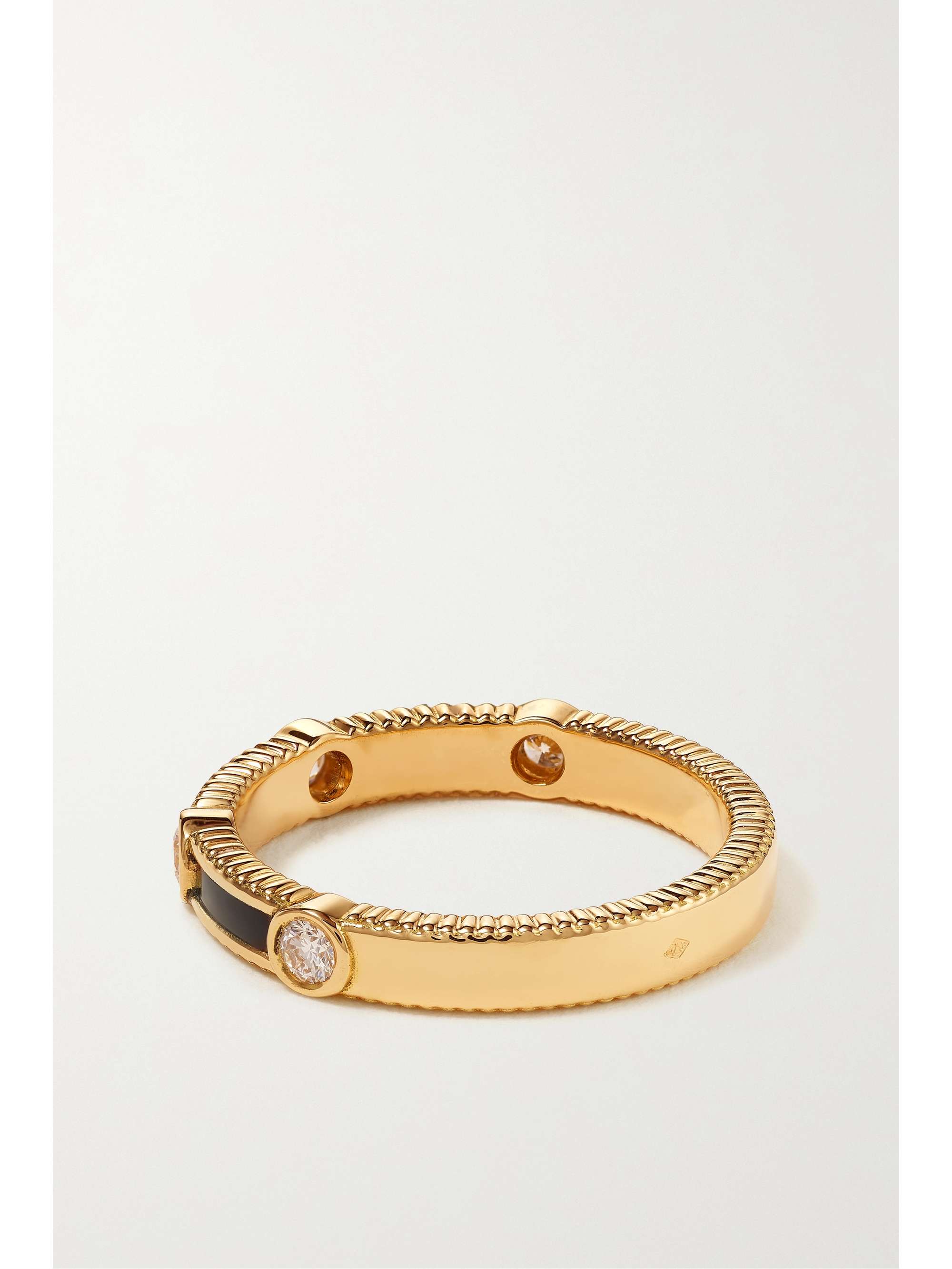 VILTIER Rayon 18-karat gold, diamond and turquoise ring
