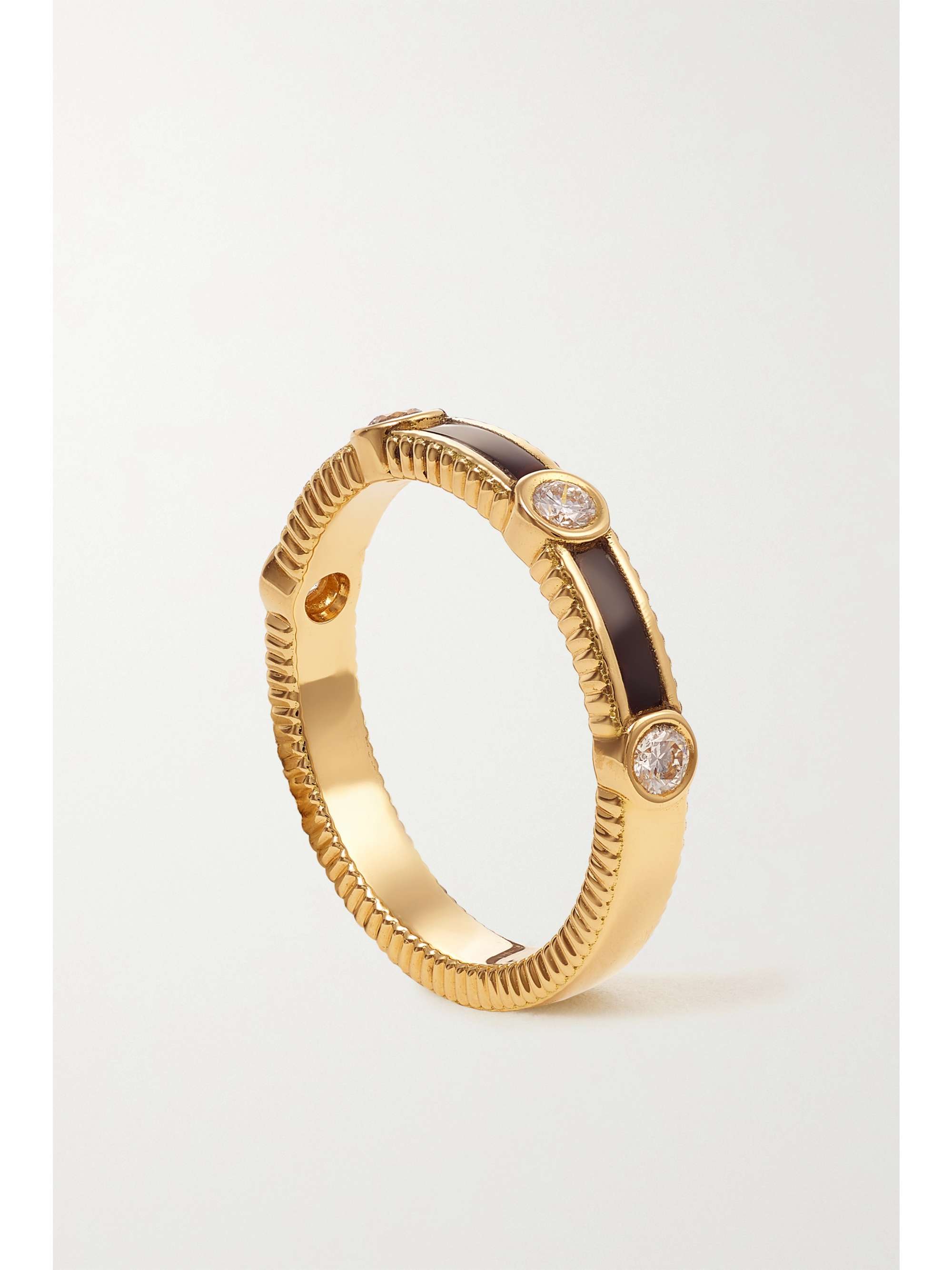 VILTIER Rayon 18-karat gold, diamond and turquoise ring