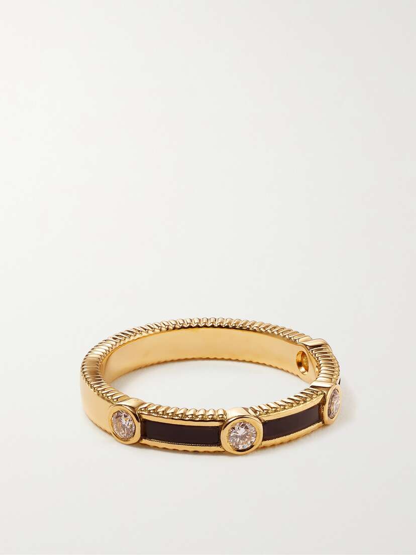 Viltier Rayon 18-karat Gold, Onyx And Diamond Ring