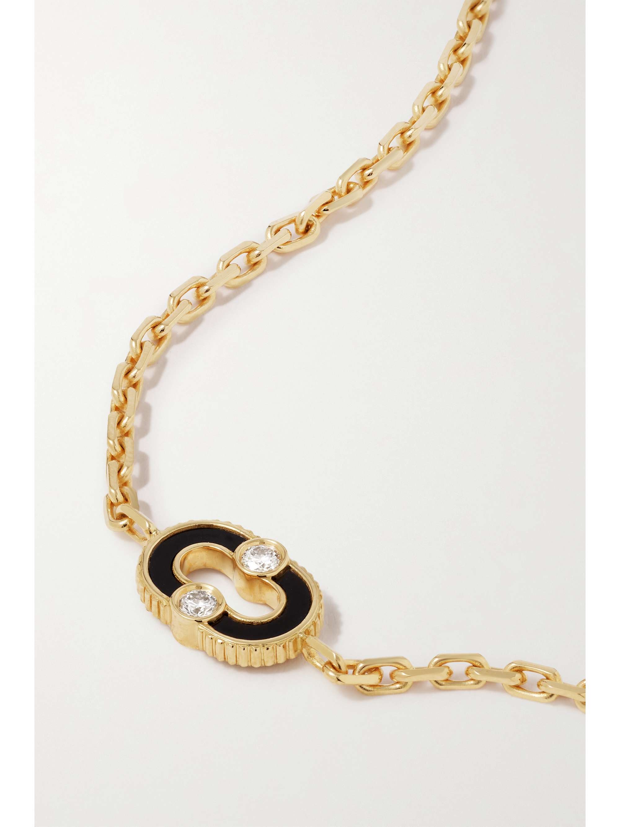 VILTIER Magnetic Recto-Verso 18-karat gold multi-stone bracelet