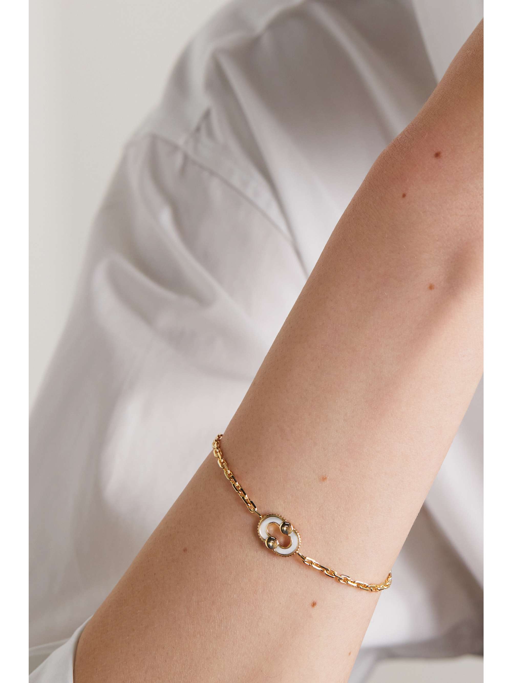VILTIER Magnetic Recto-Verso 18-karat gold multi-stone bracelet