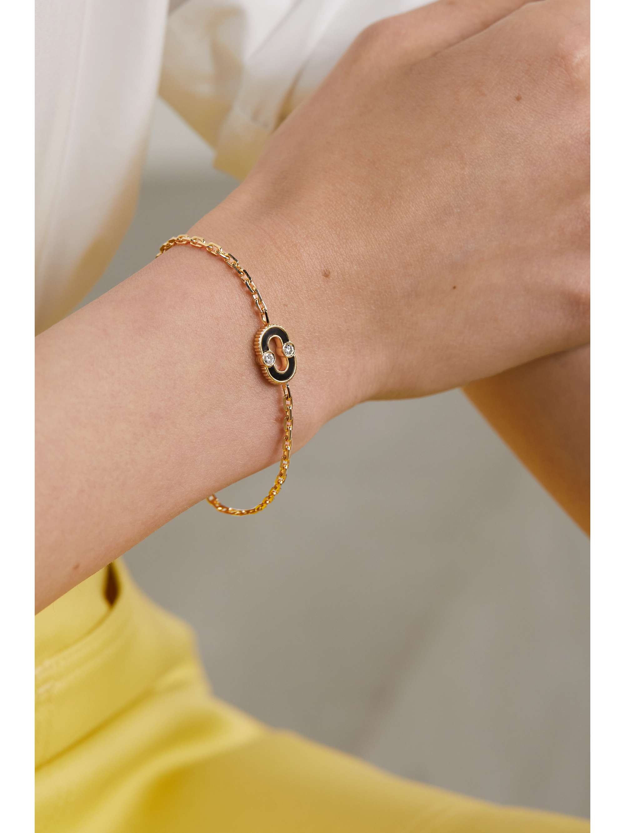 VILTIER Magnetic Recto-Verso 18-karat gold multi-stone bracelet