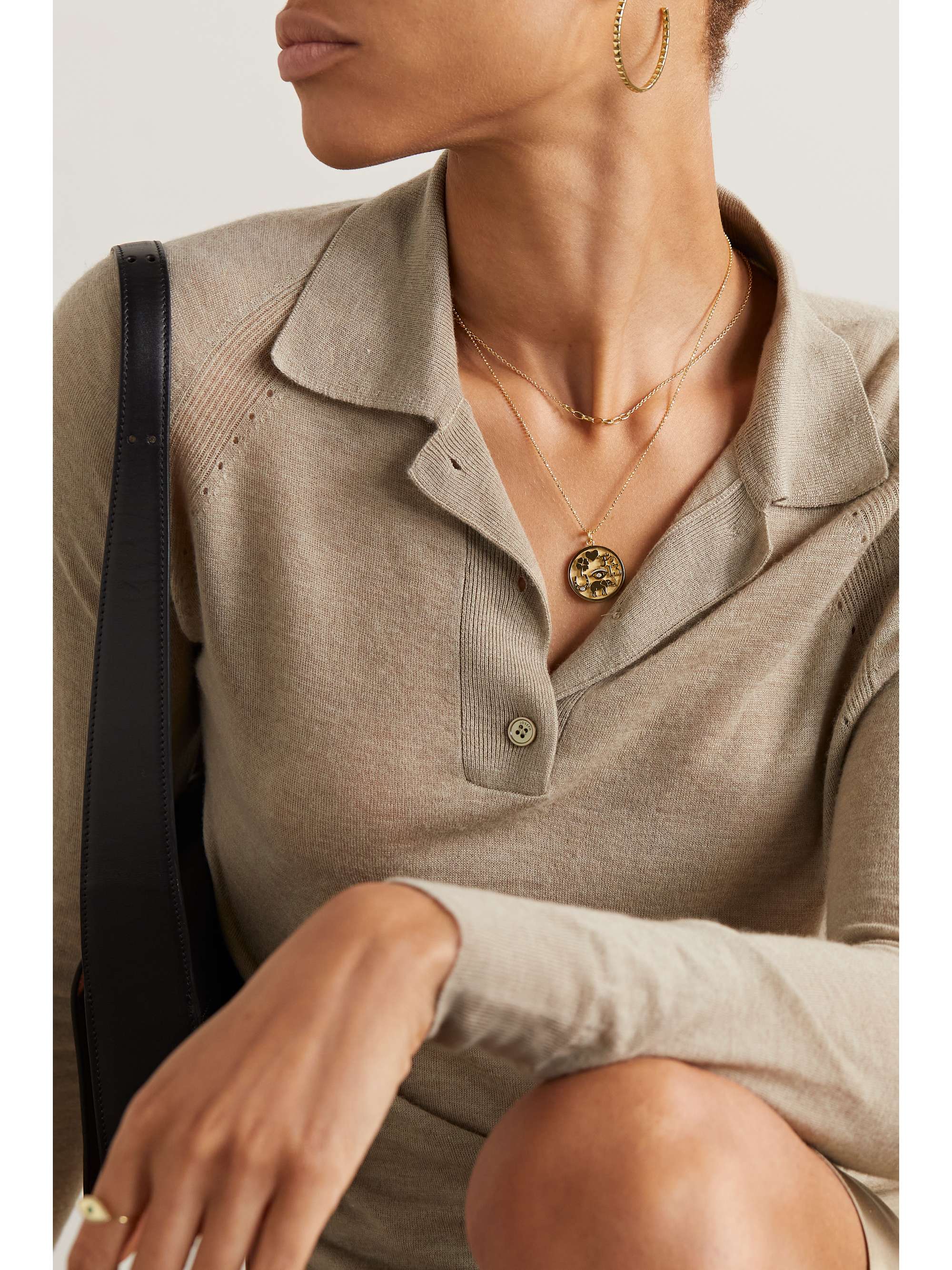 JENNIFER MEYER Small Edith 18-karat gold necklace
