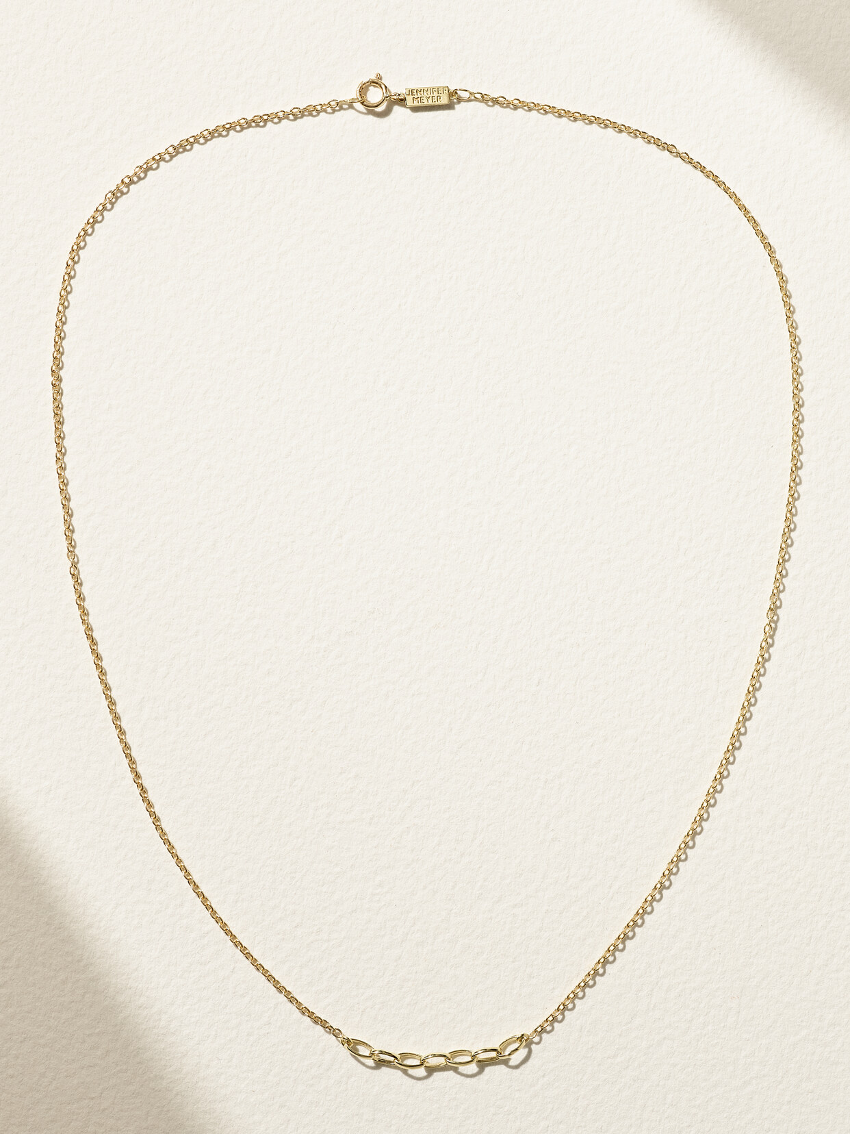 Jennifer Meyer Yellow Gold Graduated Edith Necklace