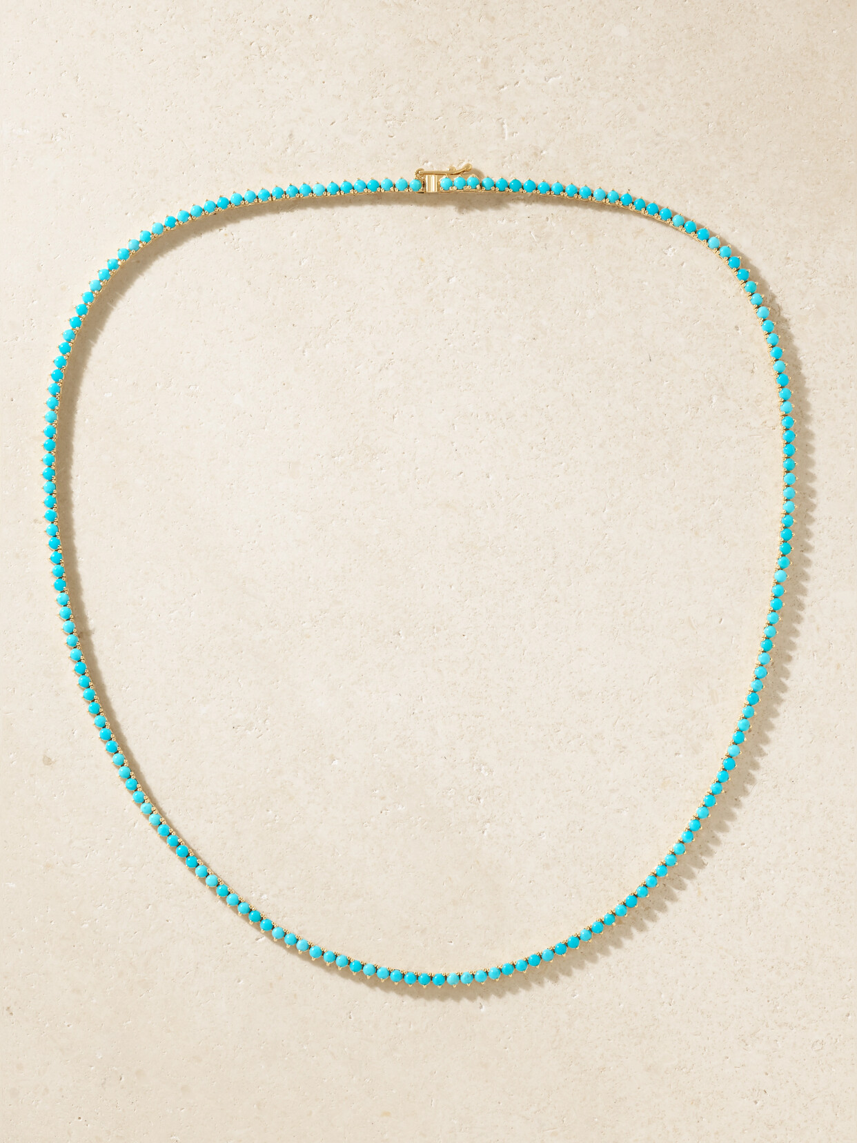 Jennifer Meyer 18-karat Gold Turquoise Tennis Necklace