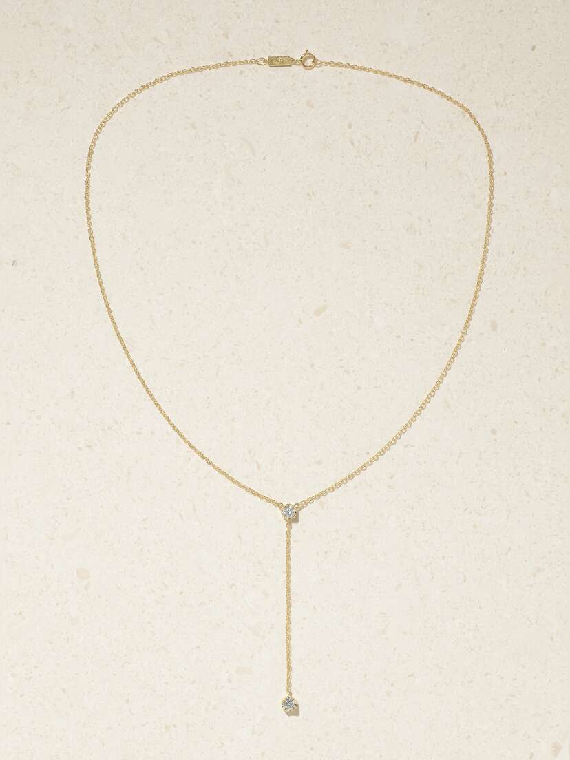 Jennifer Meyer 18-karat Gold Diamond Necklace
