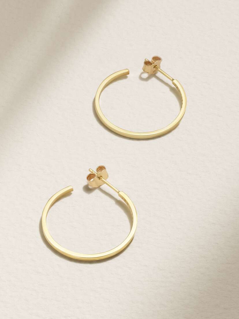 Jennifer Meyer Small 18-karat Gold Hoop Earrings