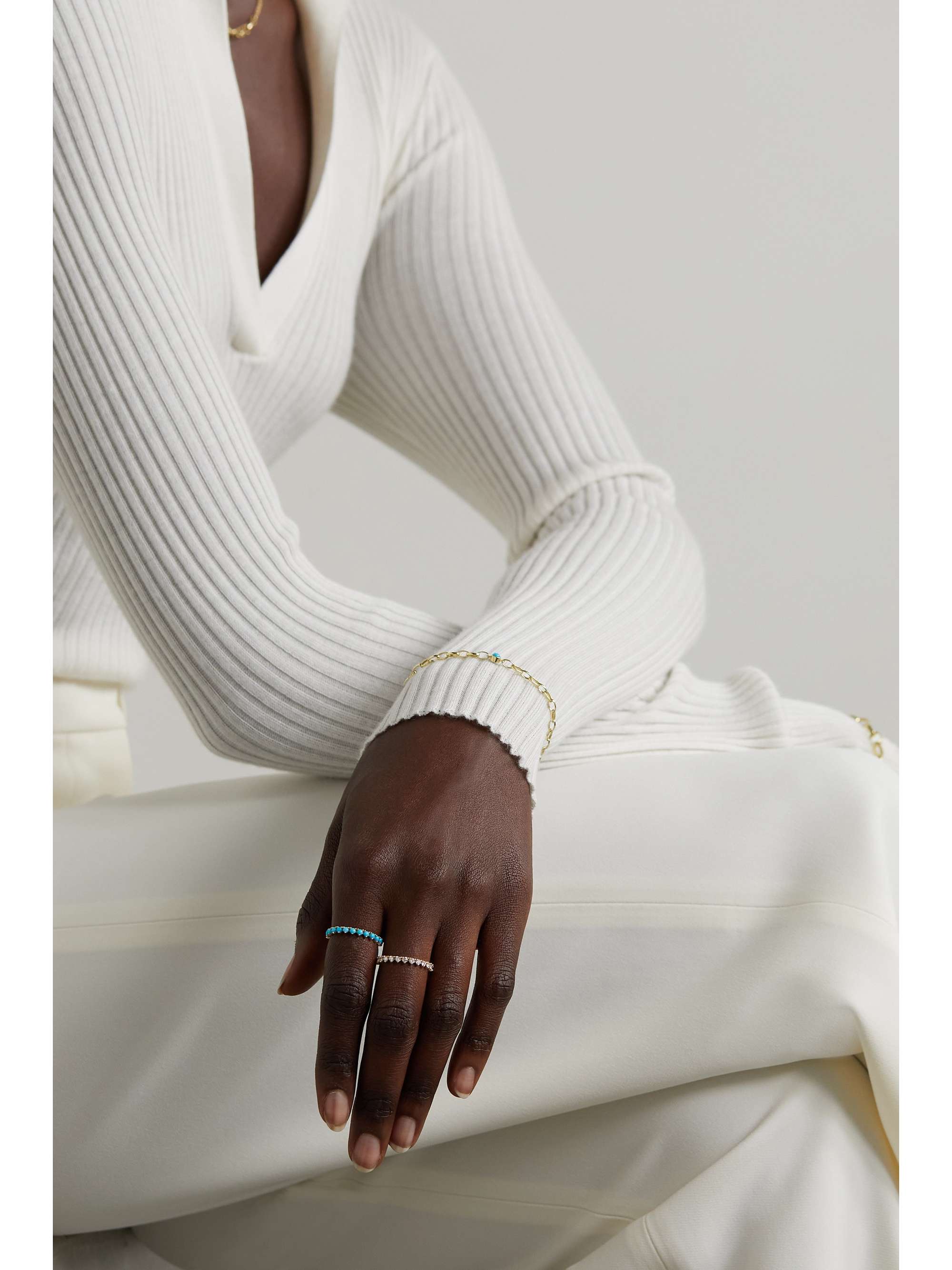 JENNIFER MEYER 18-karat gold diamond ring