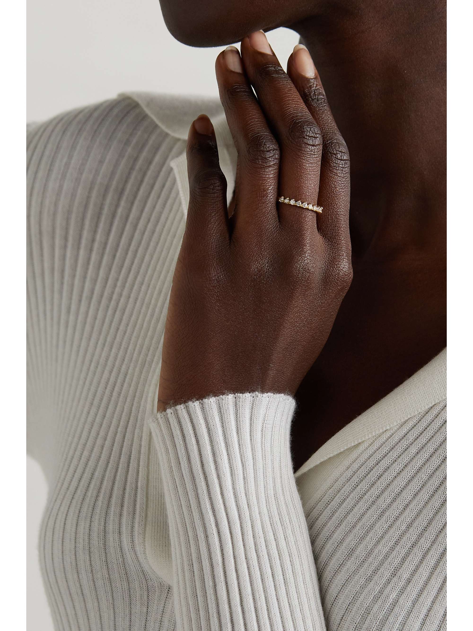 JENNIFER MEYER 18-karat gold diamond ring