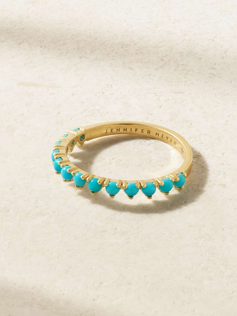 Jennifer Meyer 1-karat Gold Turquoise Ring