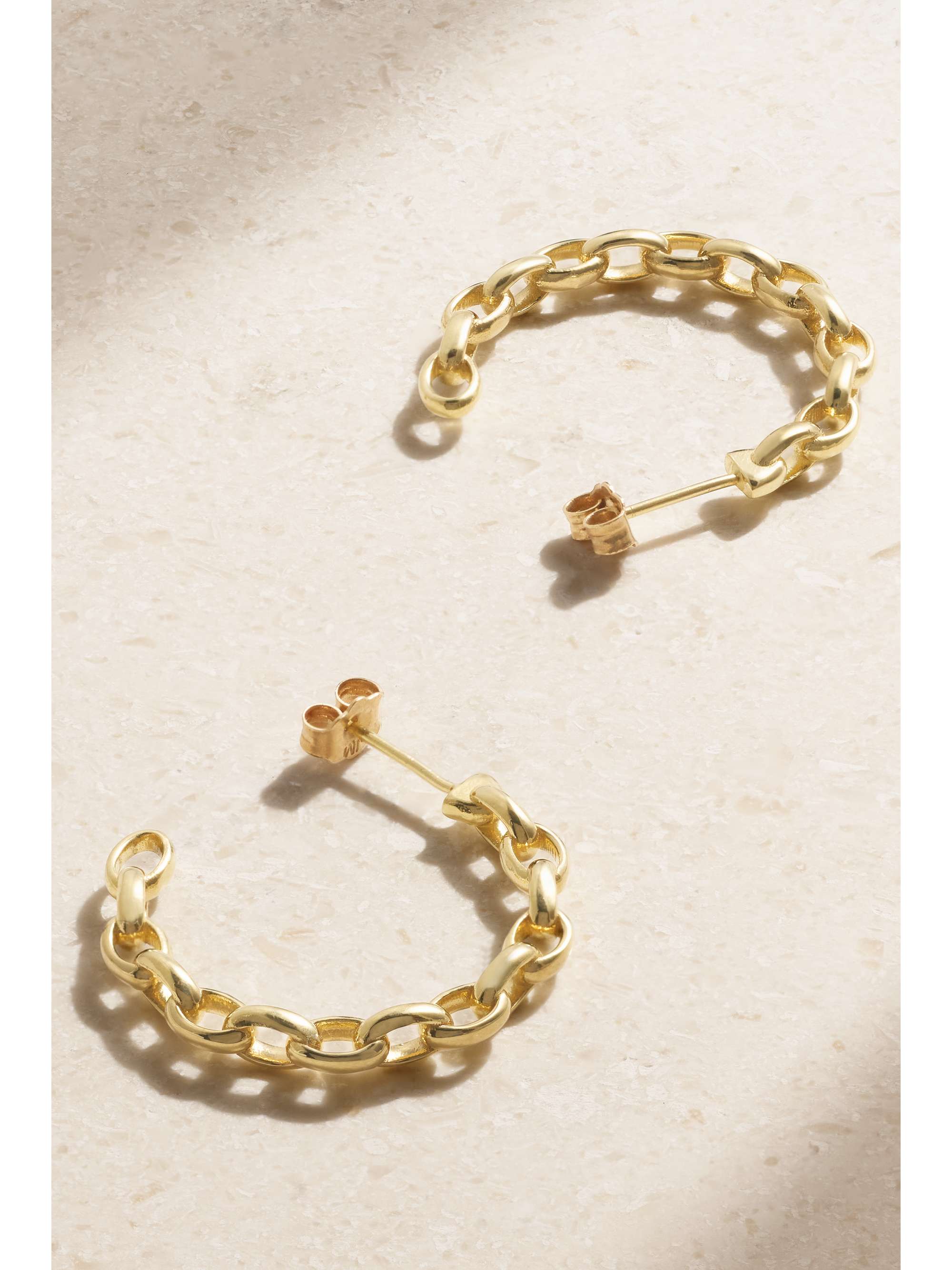 JENNIFER MEYER Small Edith 18-karat gold hoop earrings
