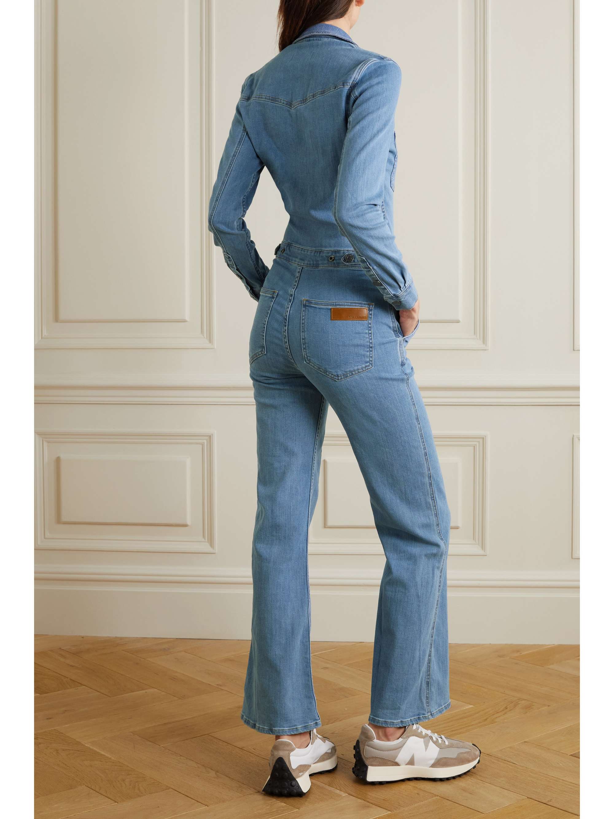 RIVET UTILITY Rulebreaker denim jumpsuit NETAPORTER
