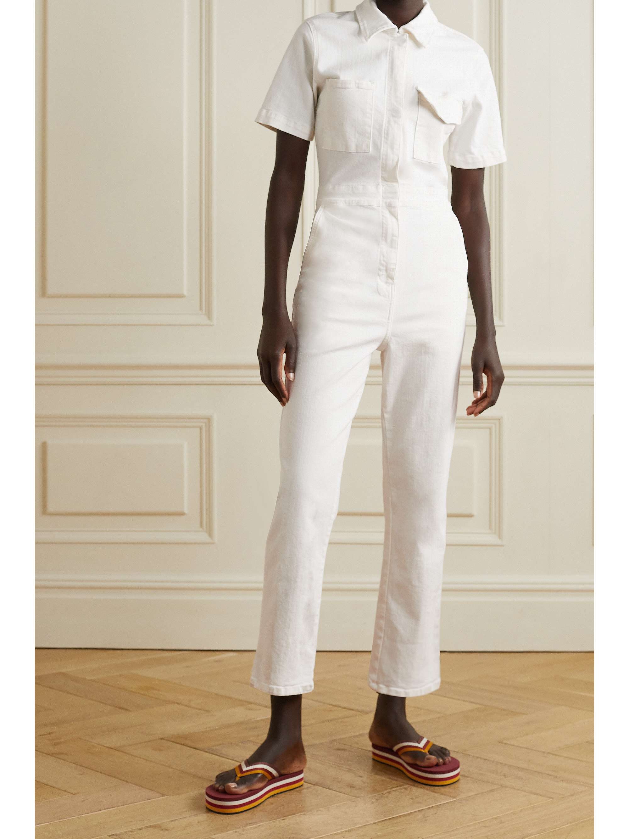 RIVET UTILITY Rebel denim jumpsuit NETAPORTER