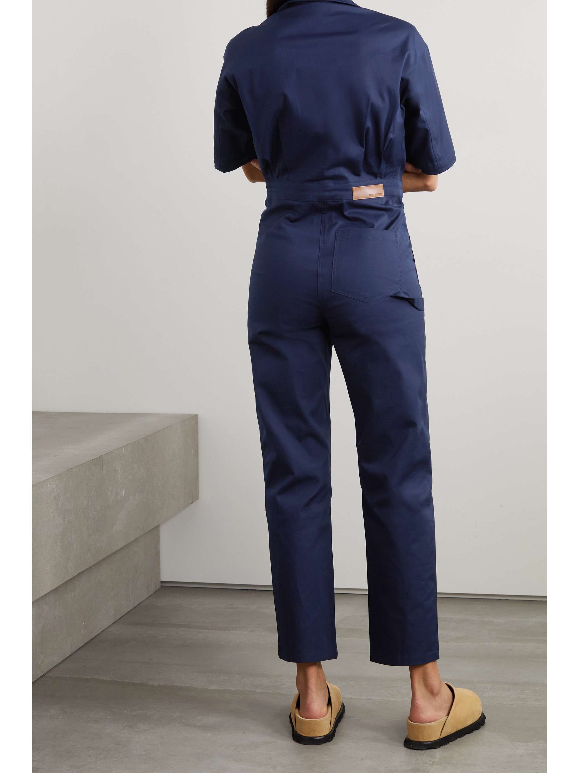 Navy Dynamo cotton jumpsuit RIVET UTILITY NETAPORTER