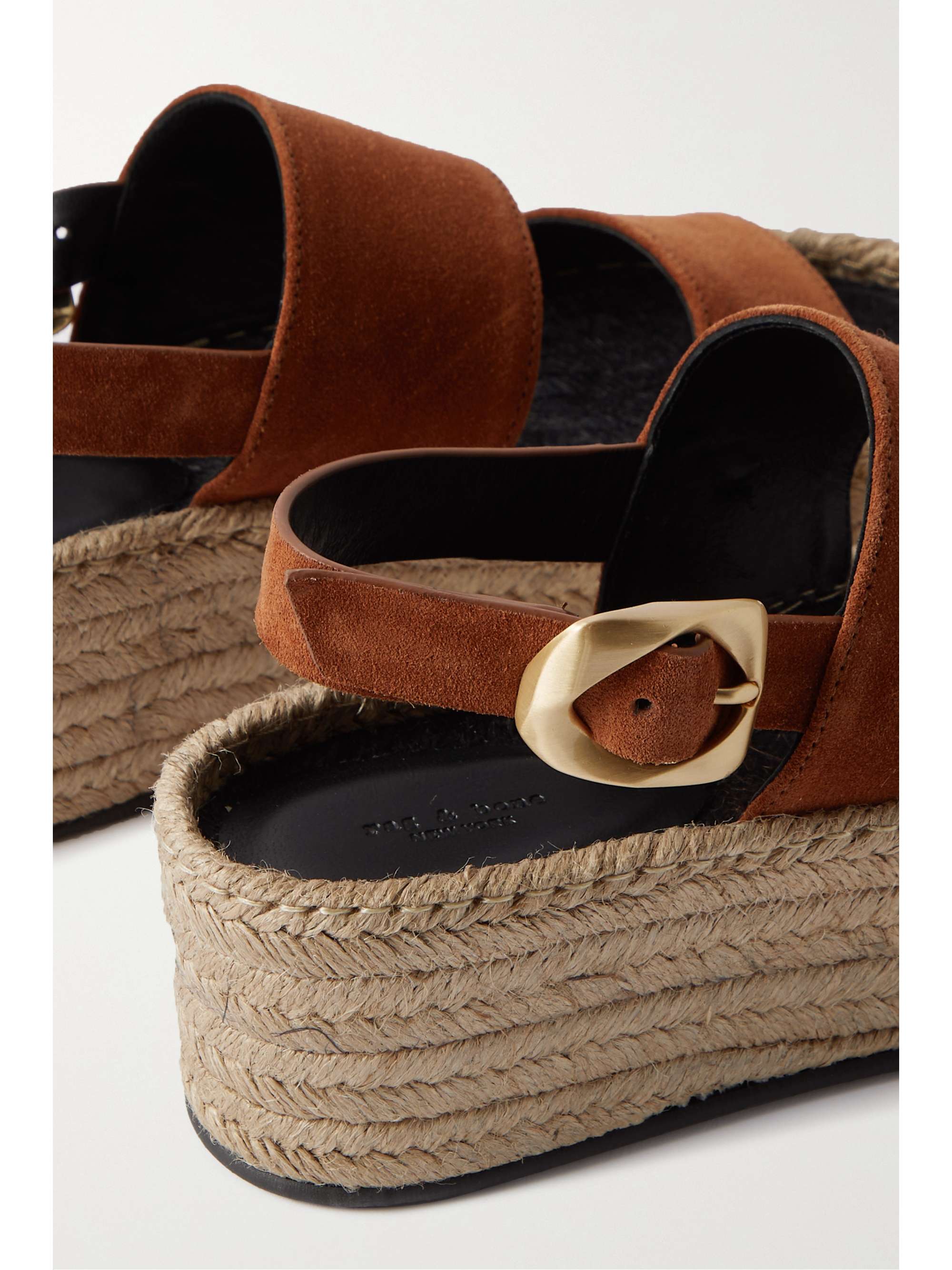 RAG & BONE Odyssey 80 suede wedge espadrilles