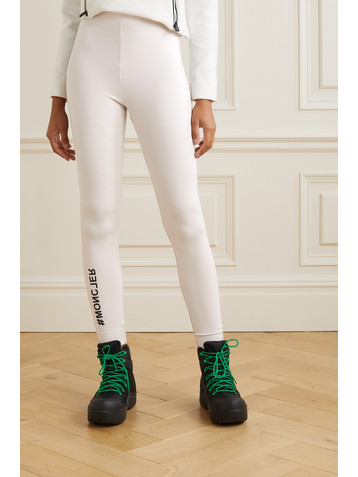MONCLER GRENOBLE Printed stretch-jersey leggings