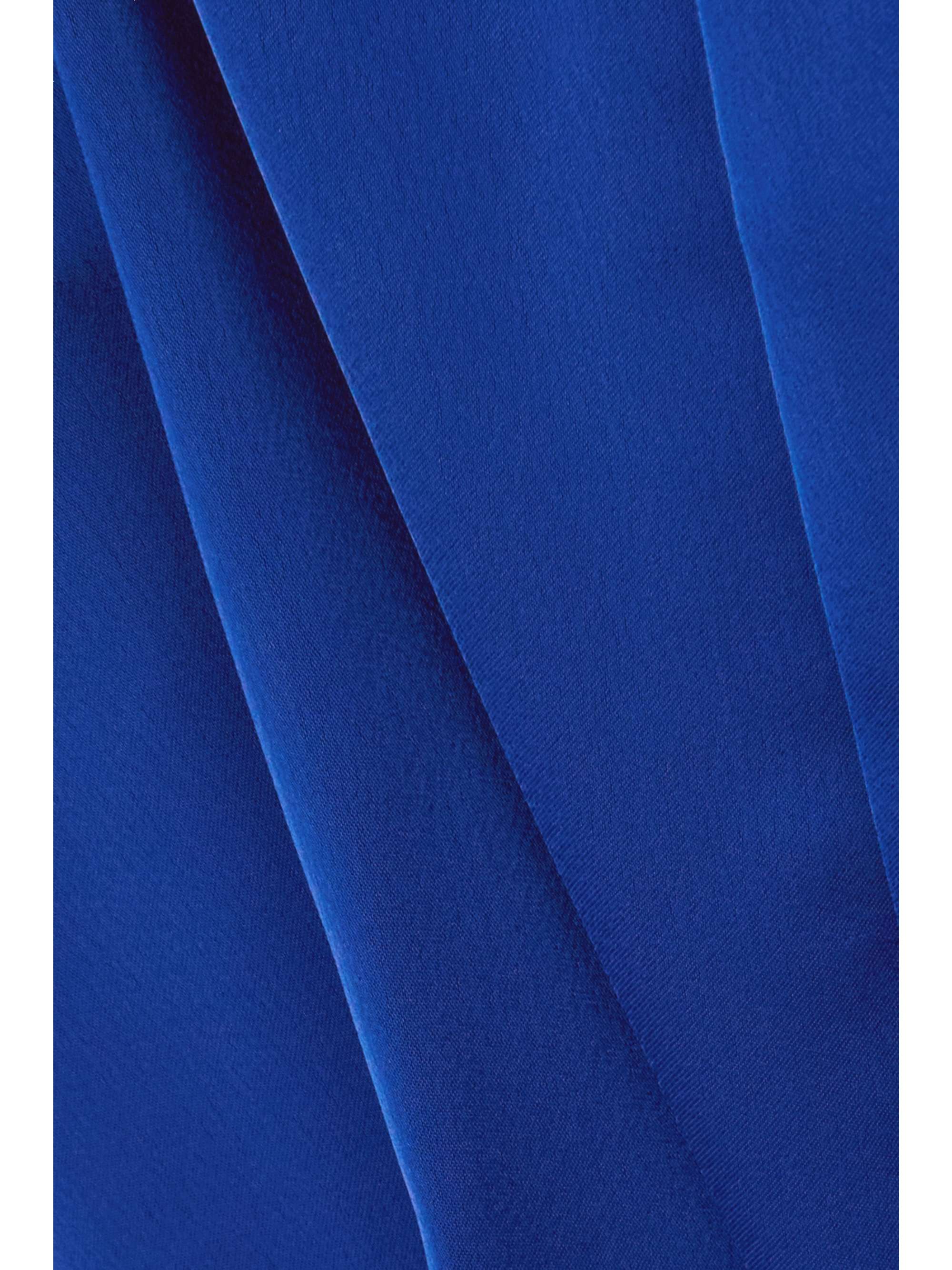 THE ATTICO Candice pleated satin mini shirt dress