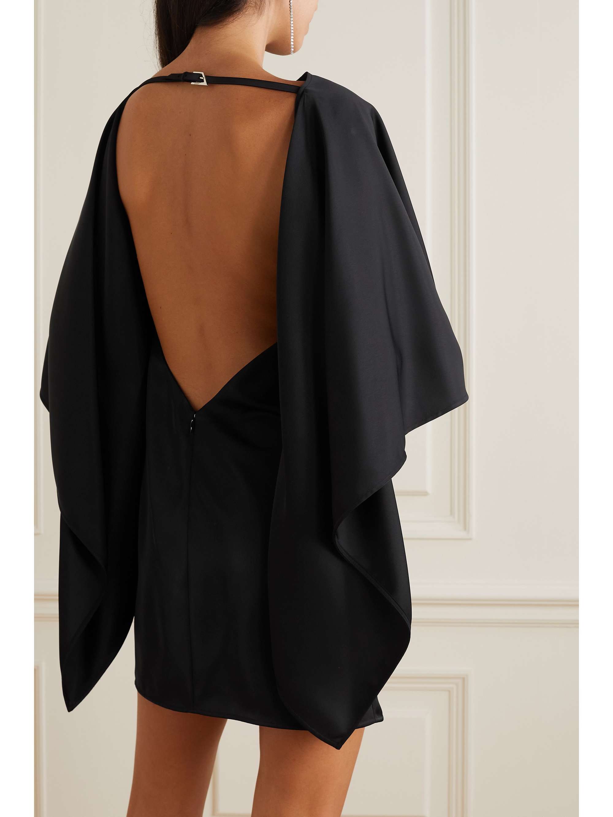 THE ATTICO Sharon open-back crepe mini dress