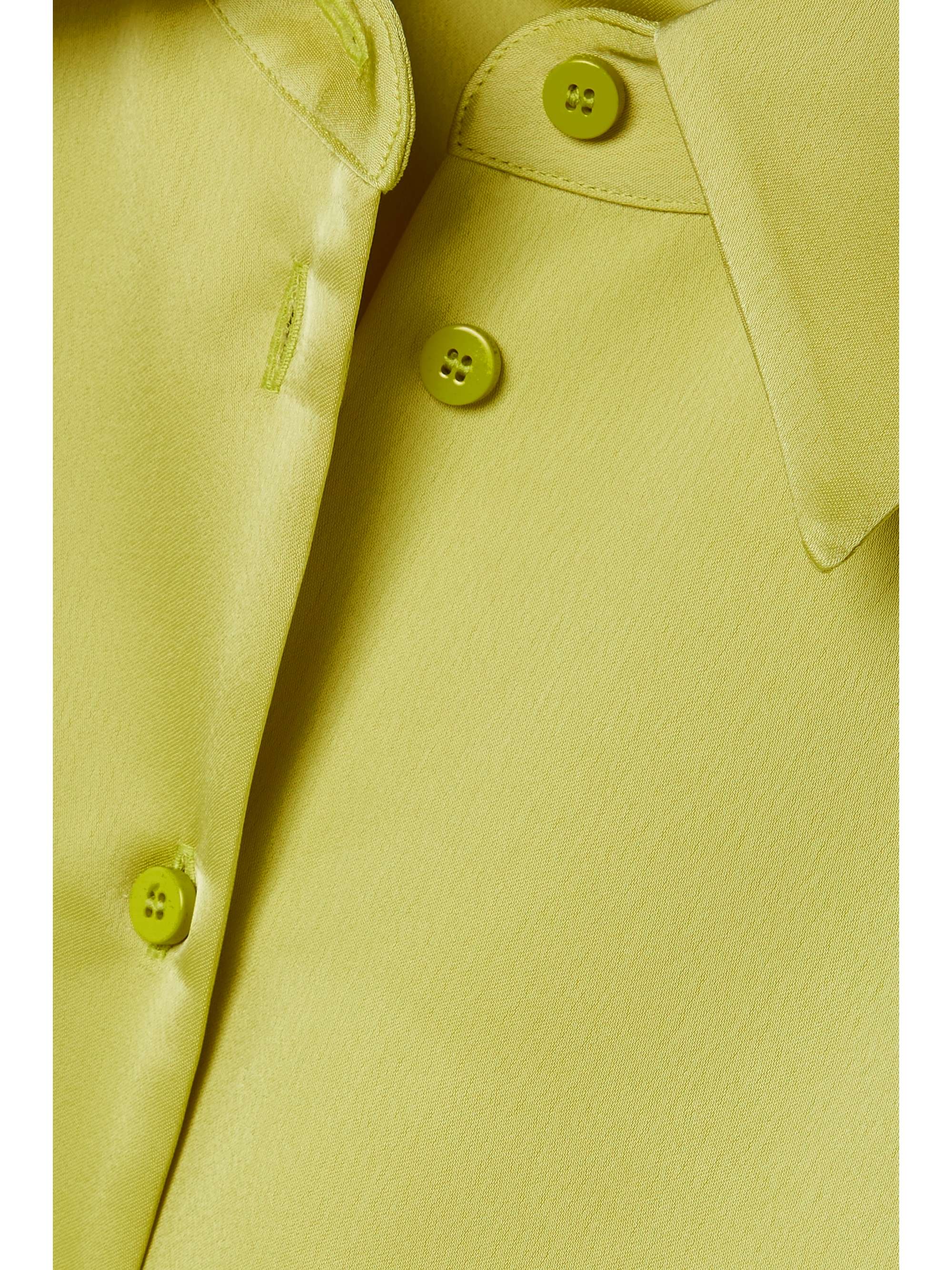 THE ATTICO Margot satin mini shirt dress