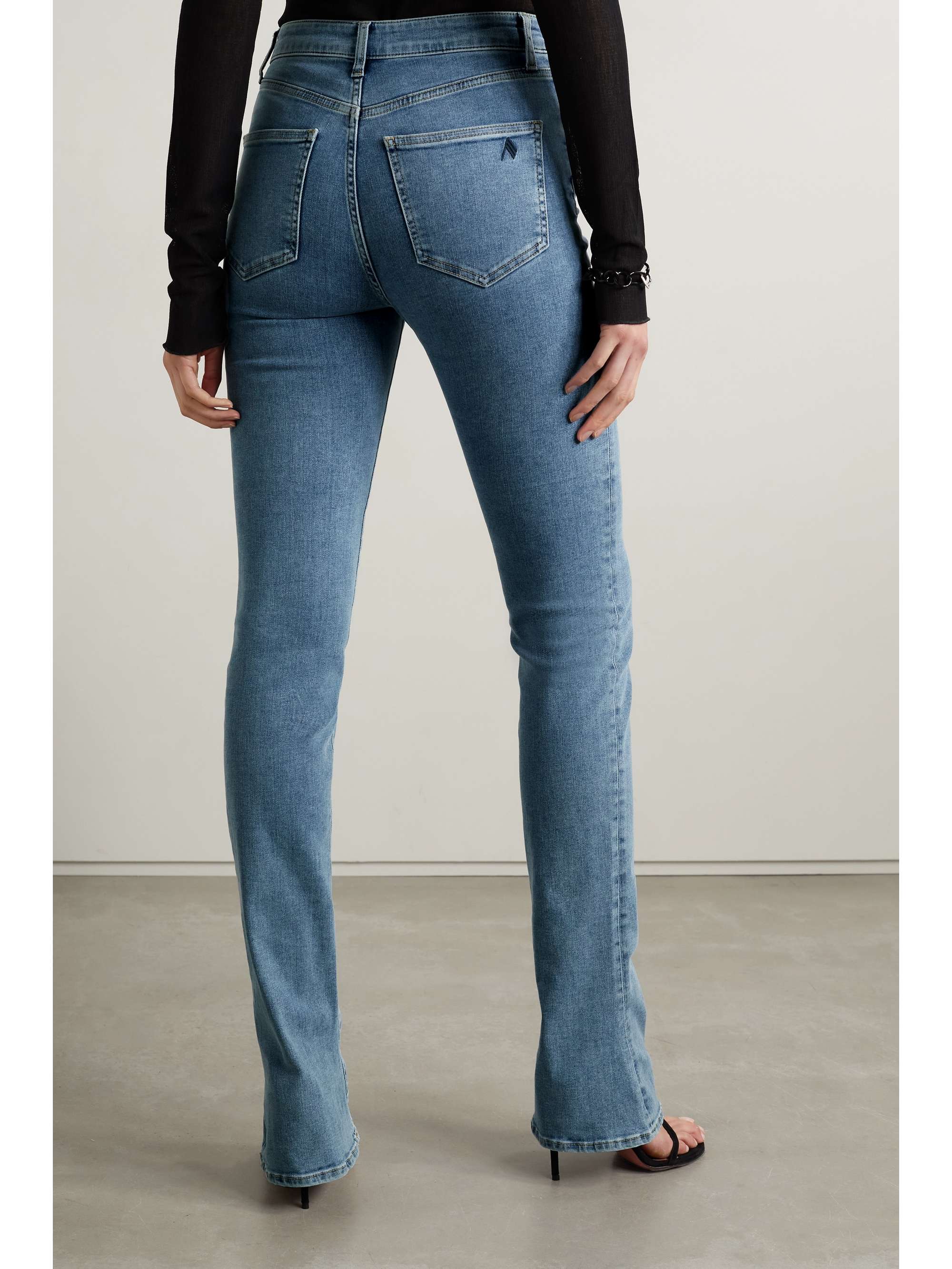 THE ATTICO Dione high-rise slim-leg jeans